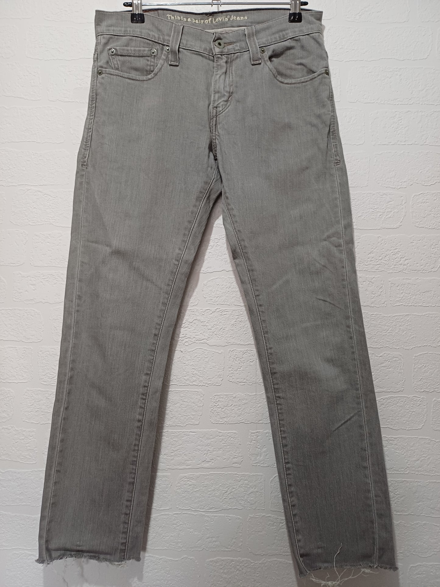Levi's Grey/Beige 511 Skinny Jeans W30 L28 - Good Condition