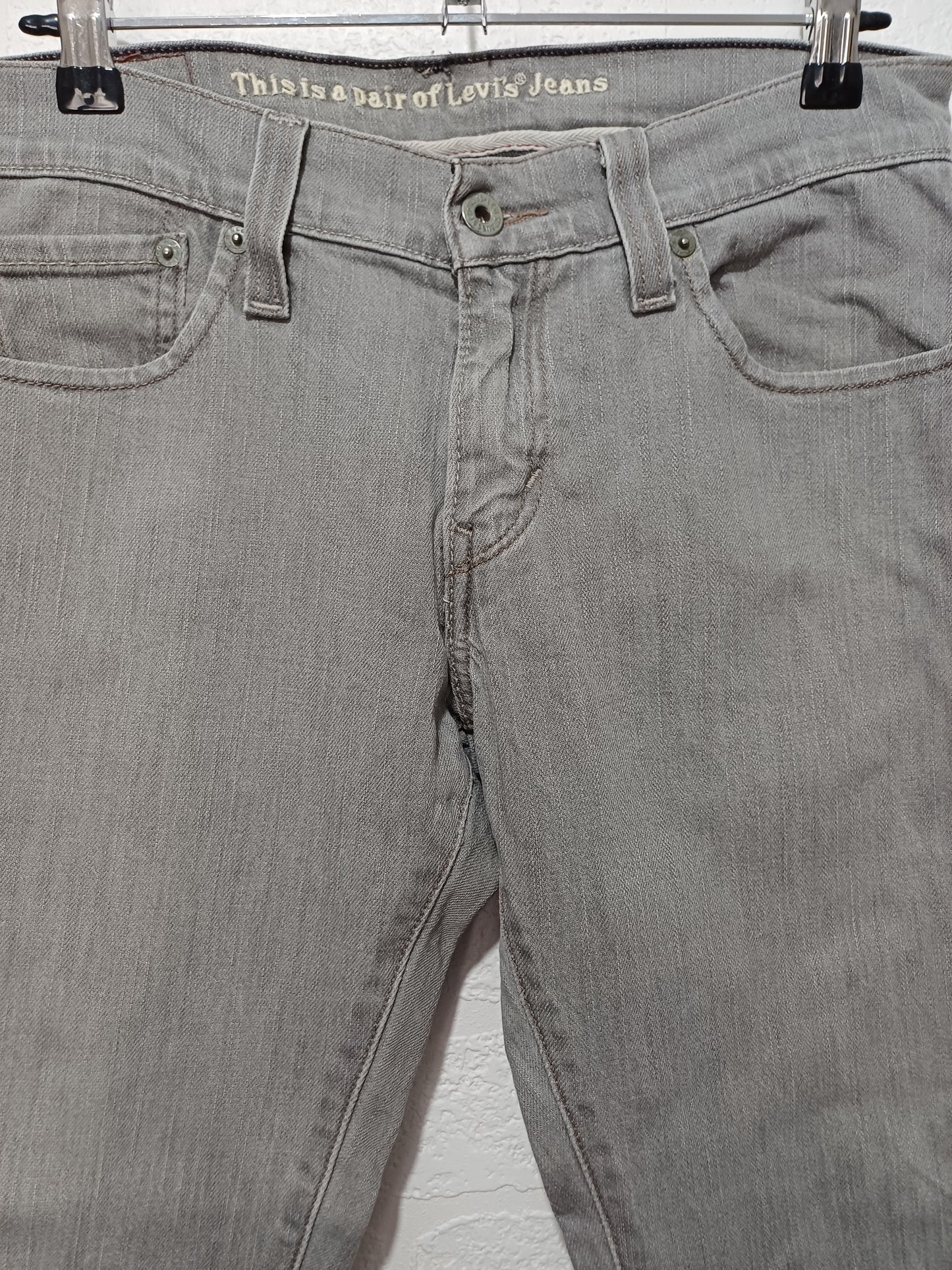 Levi's Grey/Beige 511 Skinny Jeans W30 L28 - Good Condition