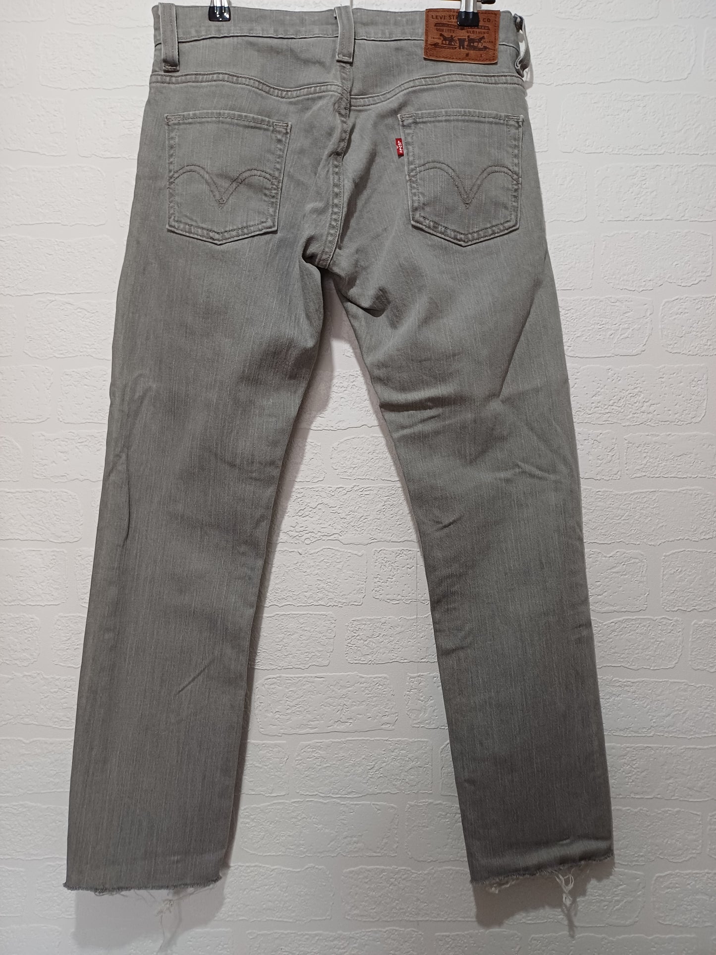 Levi's Grey/Beige 511 Skinny Jeans W30 L28 - Good Condition