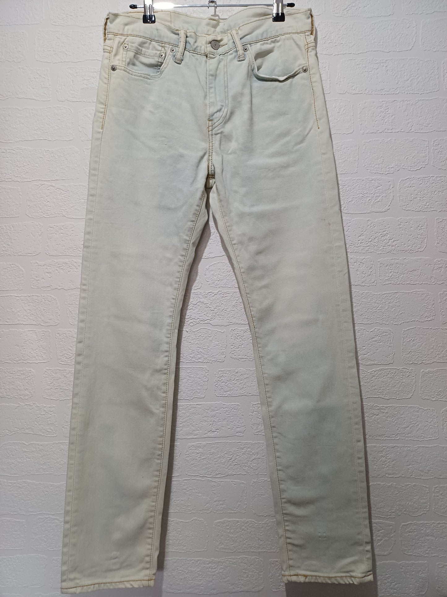 Levi's White/Cream 510 Skinny Jeans W30 L29 - Good Condition