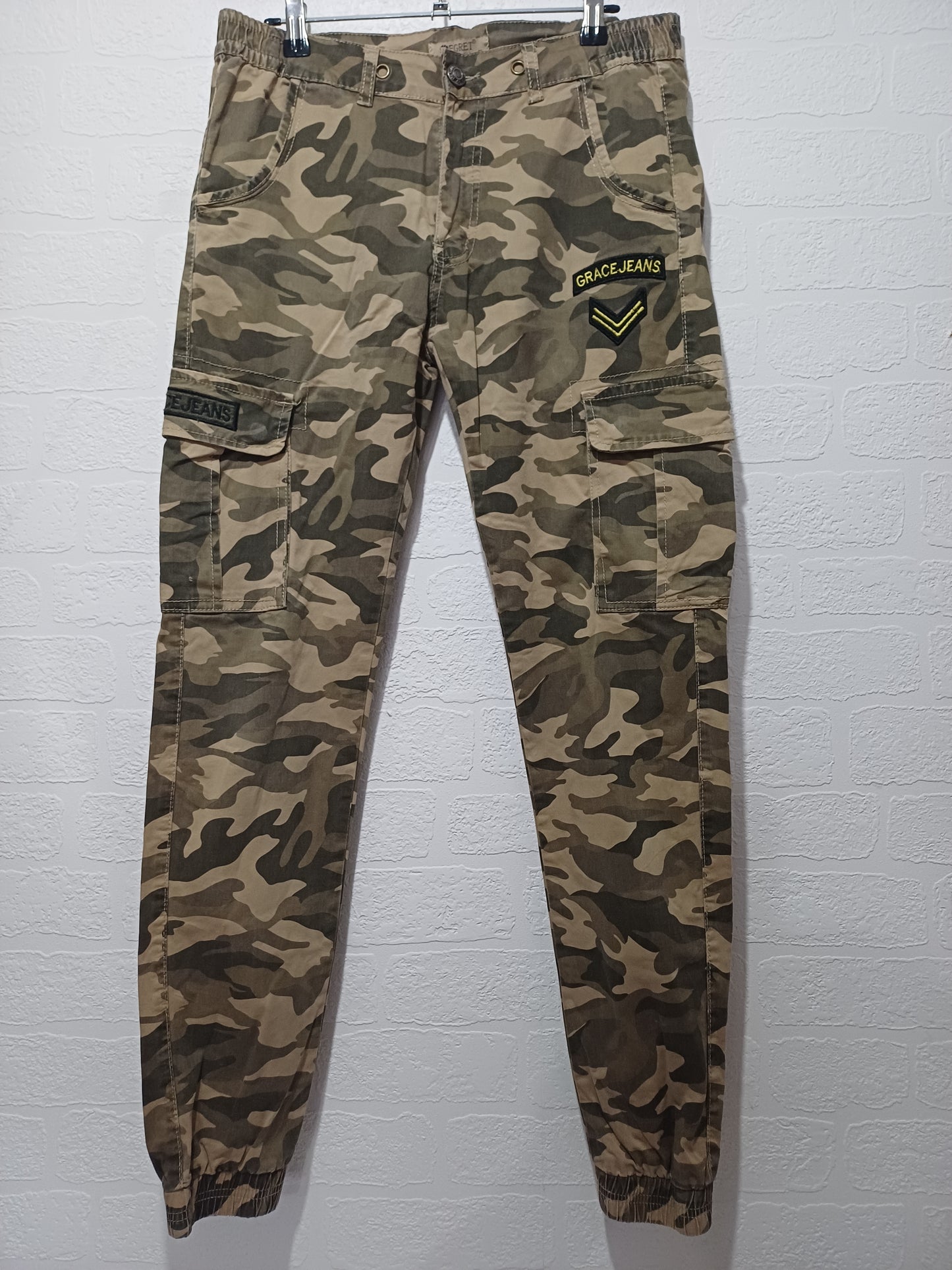 Egret Camo Cargo Joggers Approx 30W 29L - Very Good Condition