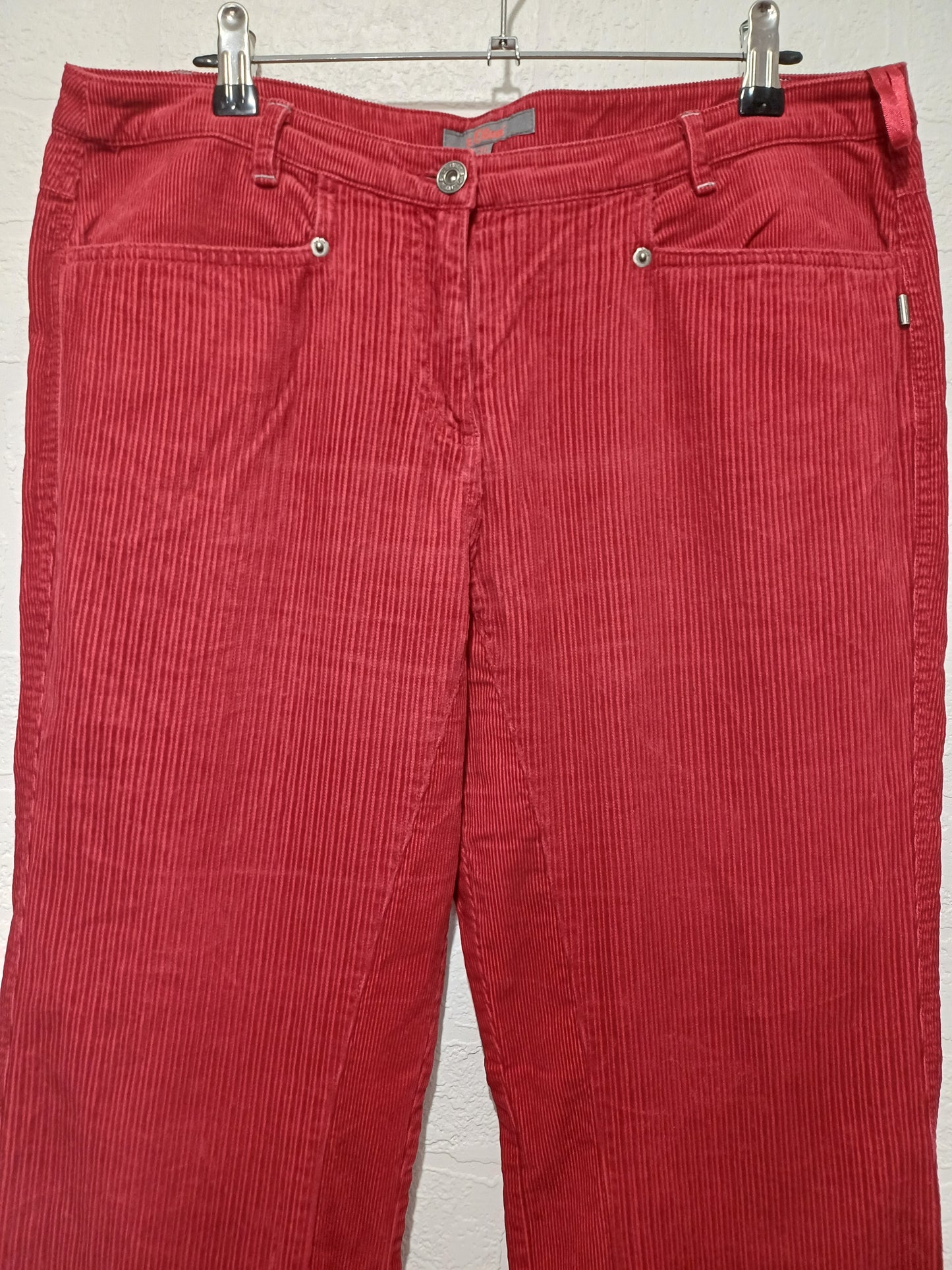 S.Oliver Corduroy Flared Trousers Size 40 - Very Good Condition