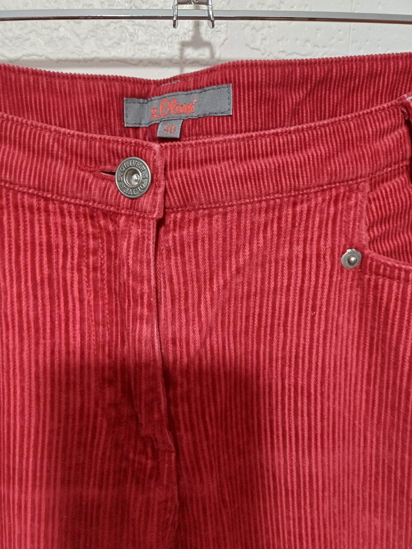 S.Oliver Corduroy Flared Trousers Size 40 - Very Good Condition