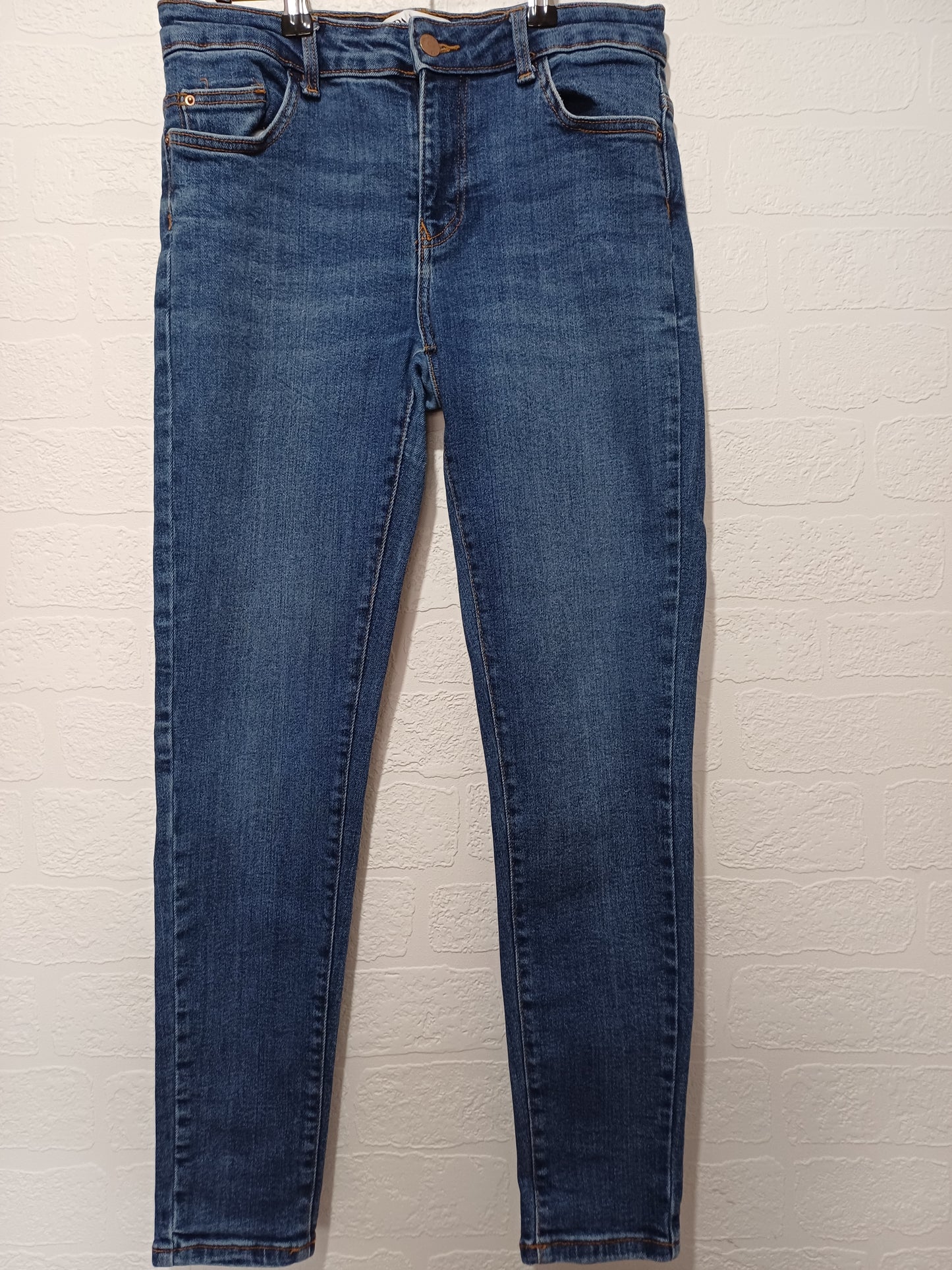 Zara Blue Skinny Stretch Jeans W28 L26 - Very Good Condition