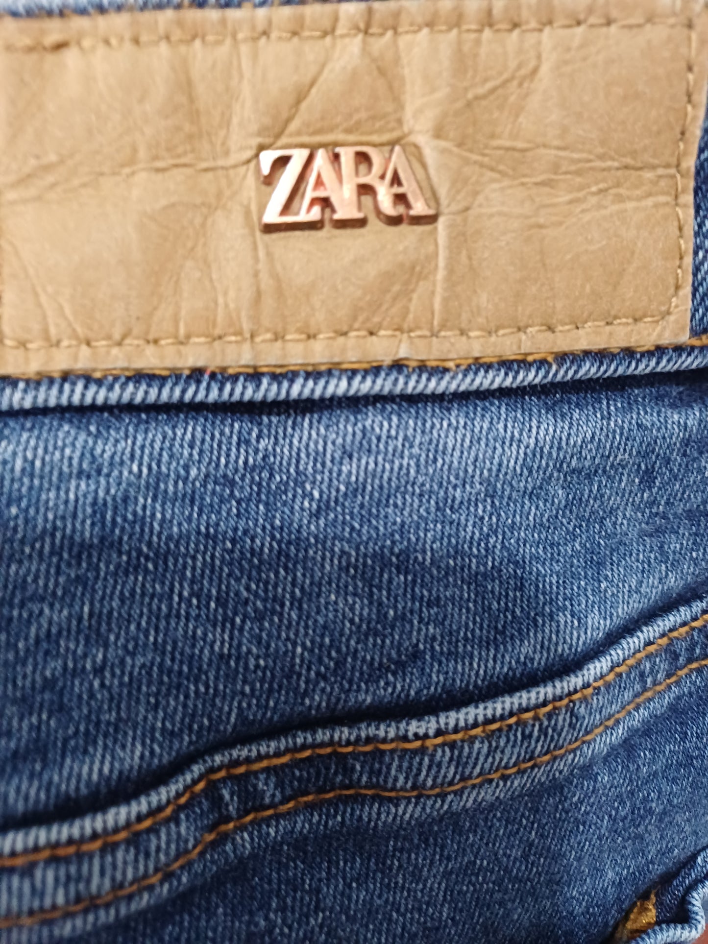 Zara Blue Skinny Stretch Jeans W28 L26 - Very Good Condition