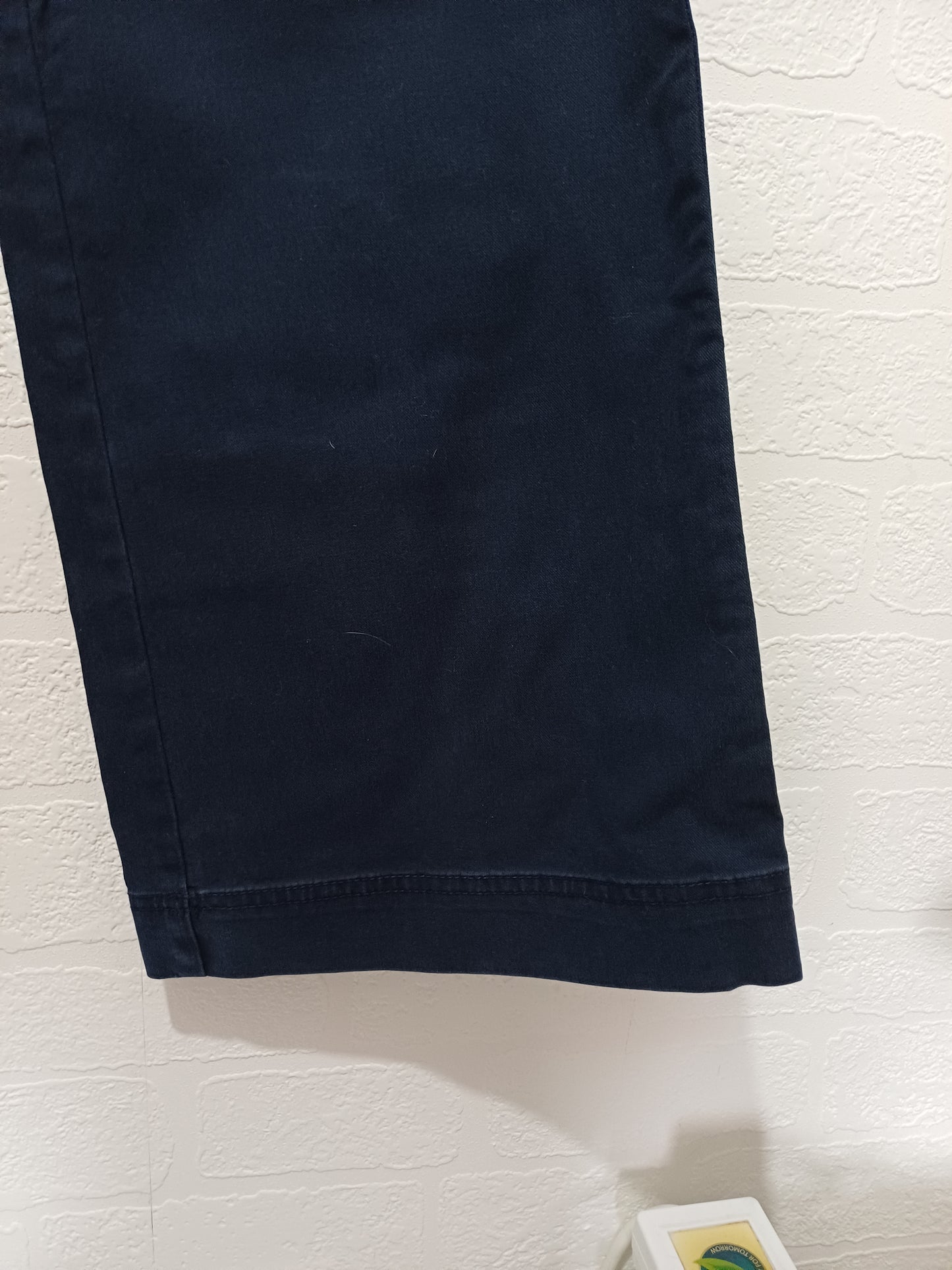Boden Navy Blue Wide Leg Sailor Trousers UK 12 W31 L31 - Very Good Condition