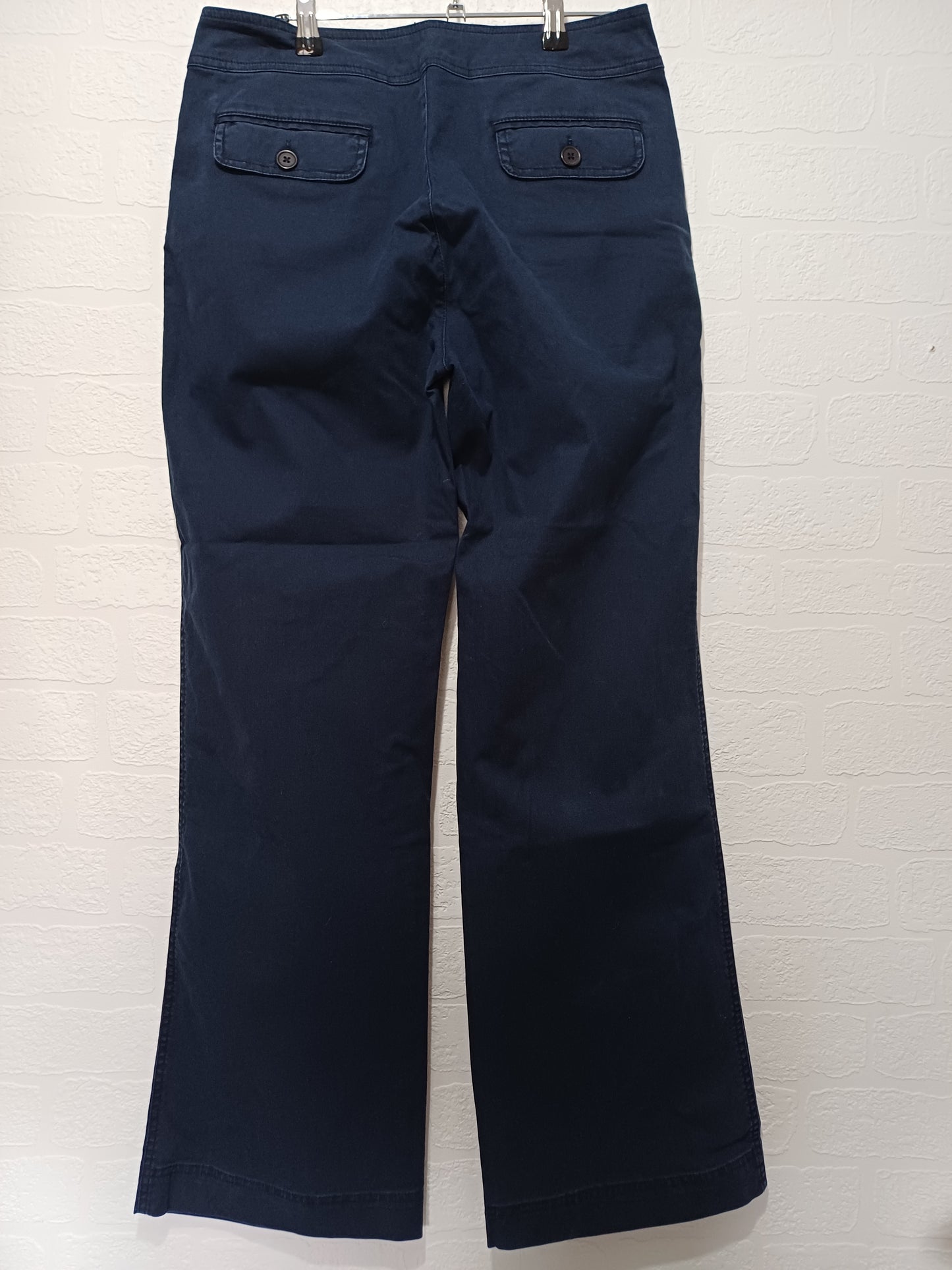Boden Navy Blue Wide Leg Sailor Trousers UK 12 W31 L31 - Very Good Condition