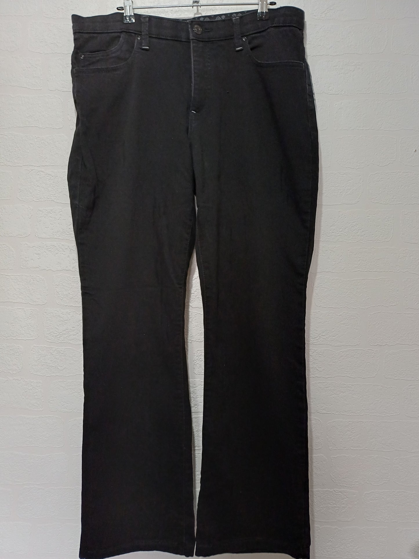 Platinum Faded Glory Black Straight Leg Jeans W34 L29 - Good Condition