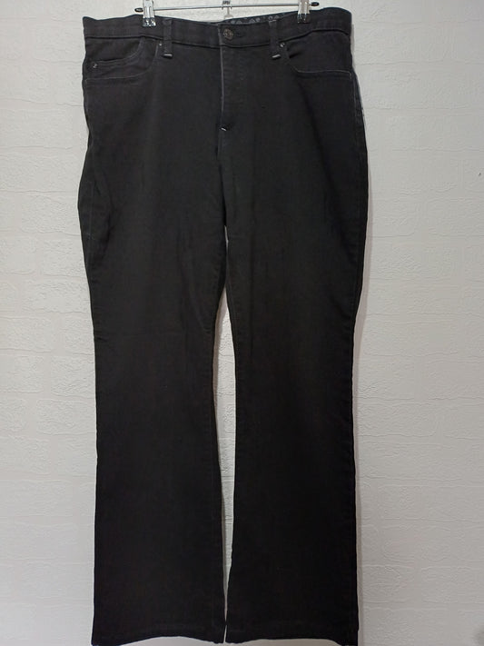 Platinum Faded Glory Black Straight Leg Jeans W34 L29 - Good Condition