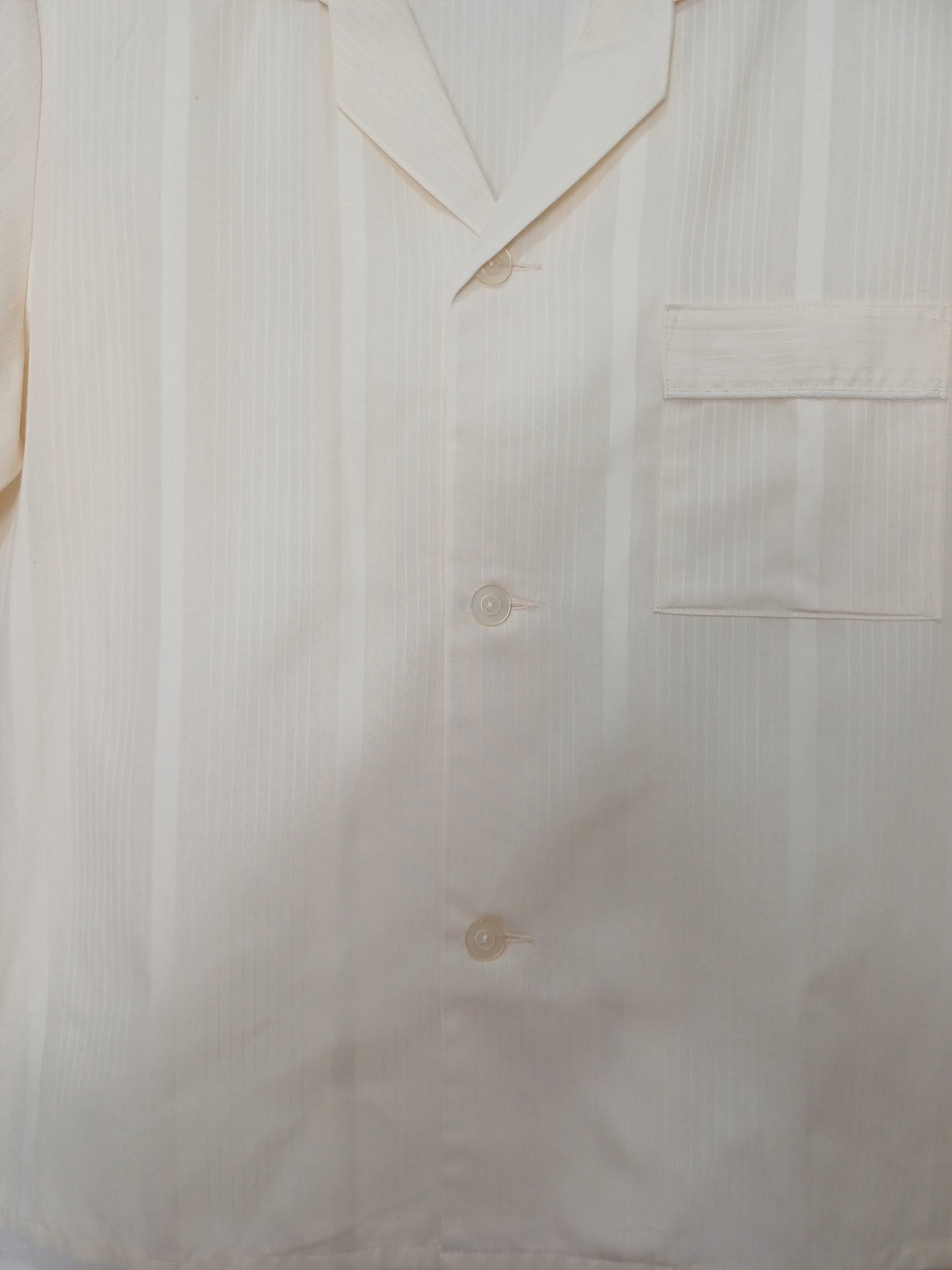 Canda Cream Vintage Blouse Small 21.5" PTP - Good Condition