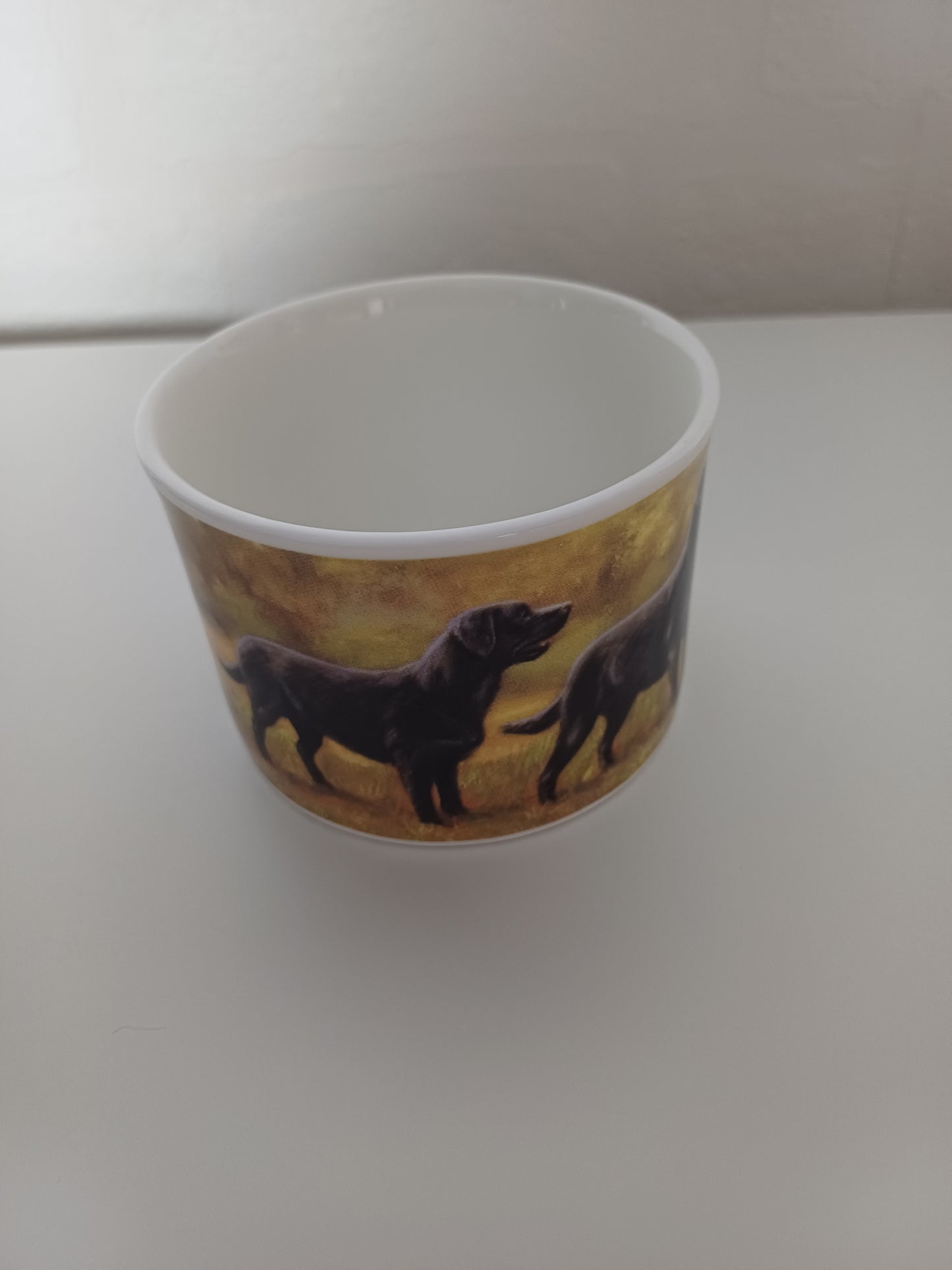 Danbury Mint Fine English Bone China Black Labrador Sugar Bowl by John Silver - Very Good Condition