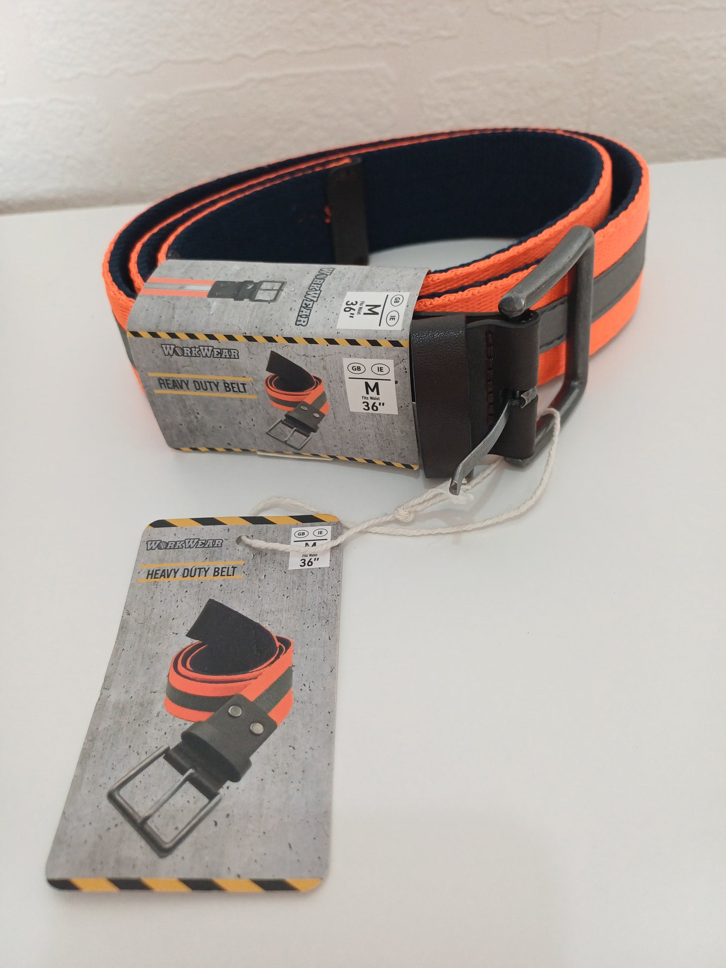 Workwear Hi-Vis Orange Reflective Safety Belt Medium 36" Waist - BNWT