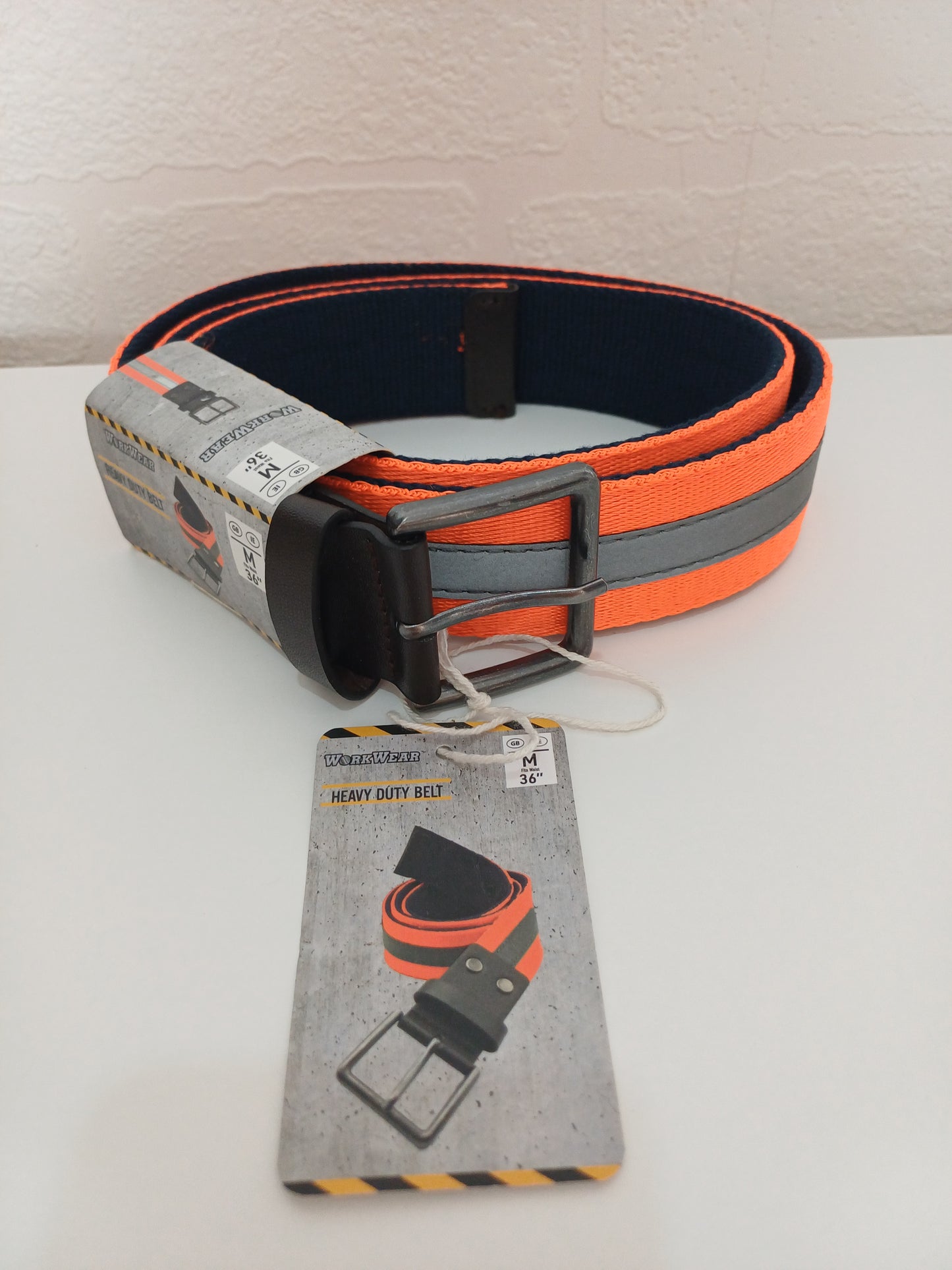 Workwear Hi-Vis Orange Reflective Safety Belt Medium 36" Waist - BNWT