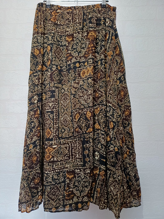 Travelsmith Multicolour Vintage Skirt Medium 32" Waist - Very Good Condition