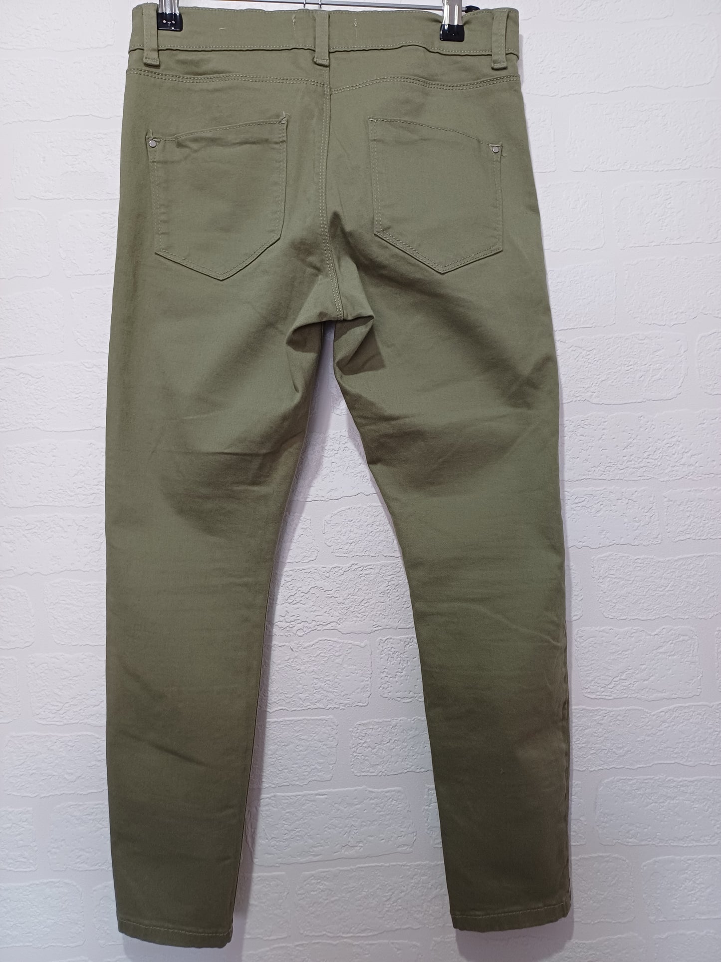 Dorothy Perkins Petite Khaki Skinny Jeans Size 8 28W 24L - Like New Condition