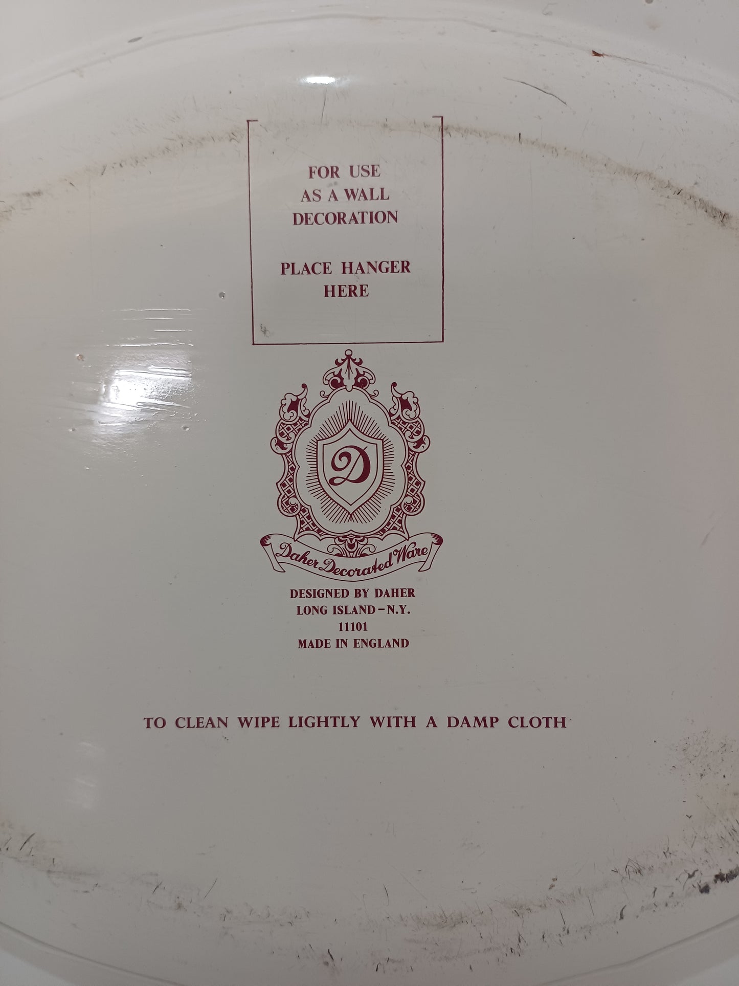 Daher Victorian Ladies Courtship Scene Oval Tin Wall Decor / Serving Tray Pair - Good Condition