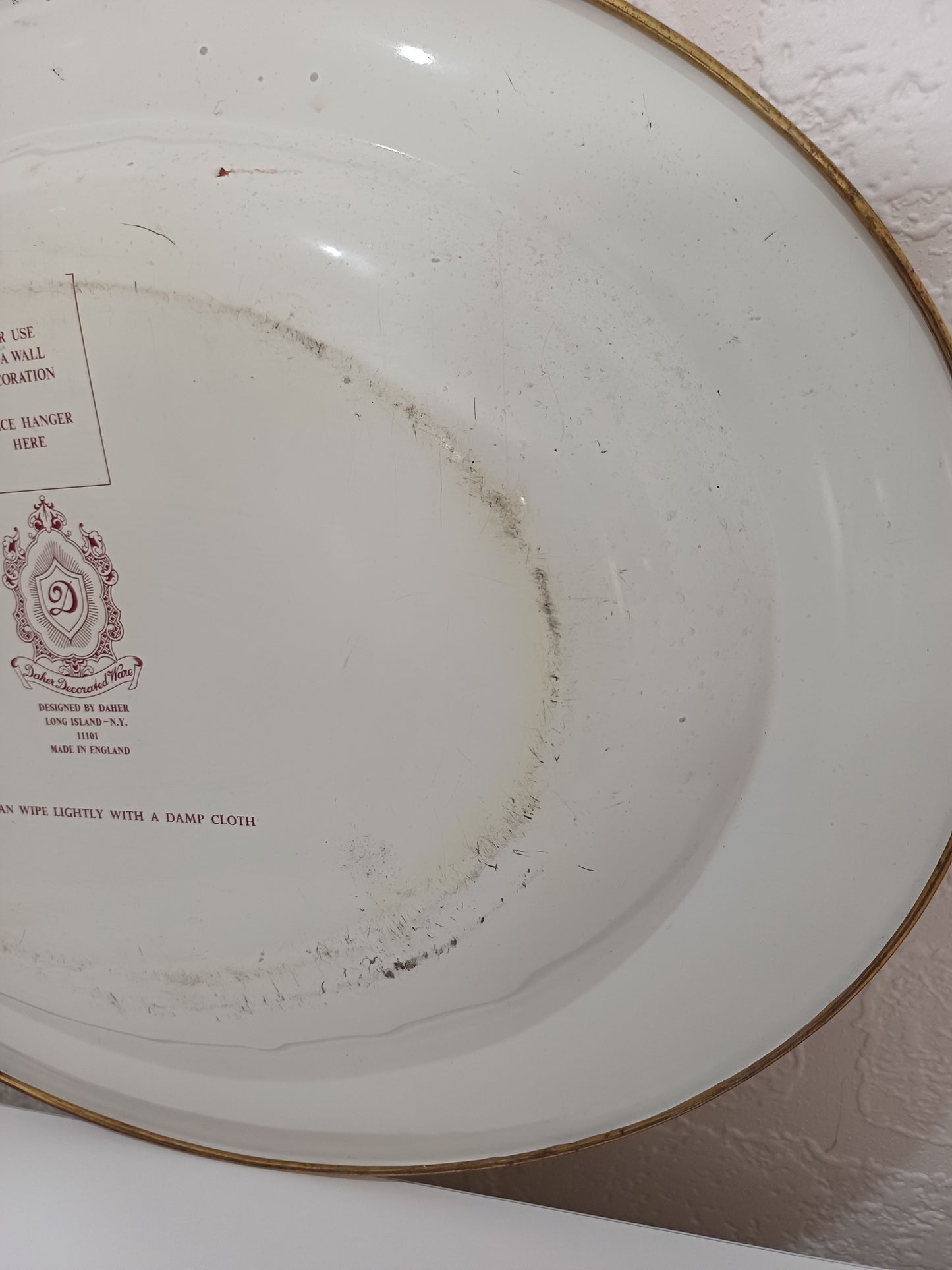 Daher Victorian Ladies Courtship Scene Oval Tin Wall Decor / Serving Tray Pair - Good Condition