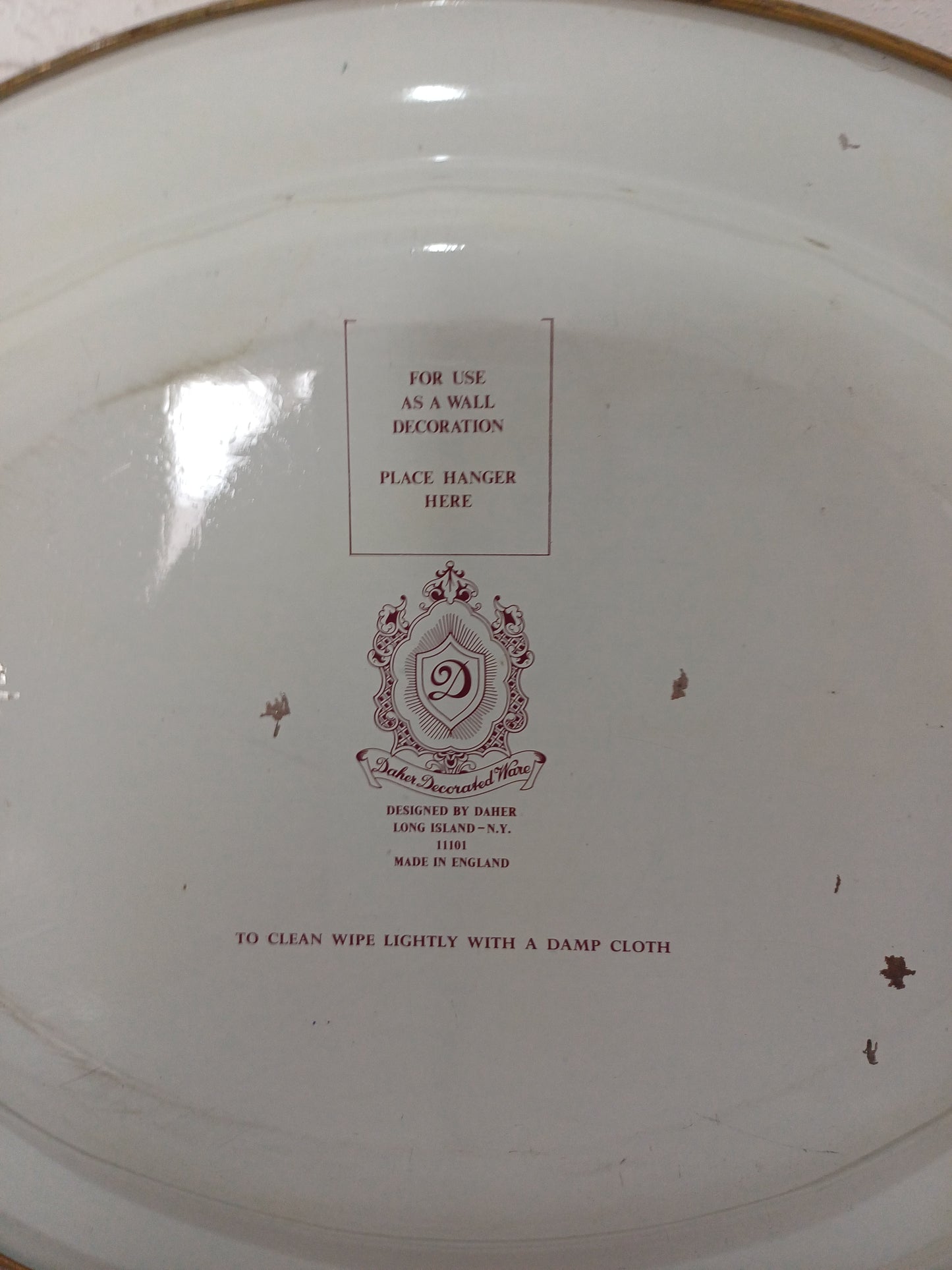 Daher Victorian Ladies Courtship Scene Oval Tin Wall Decor / Serving Tray Pair - Good Condition
