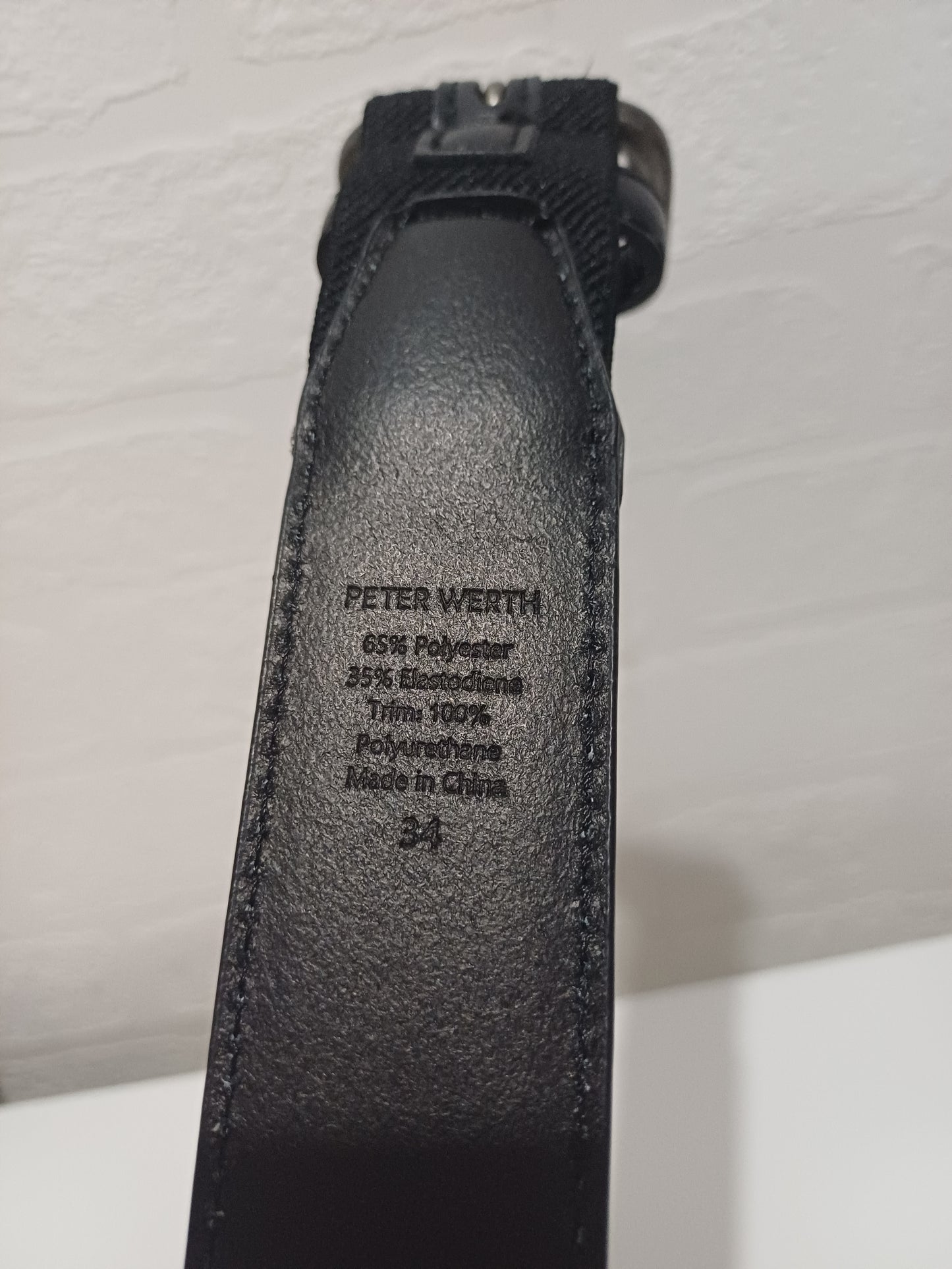 Peter Werth Black Belt Size 34 - Very Good Condition