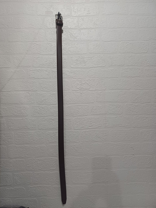 Peter Werth London No1 Dark Brown Coated Bonded Leather Belt Size 34 - Very Good Condition