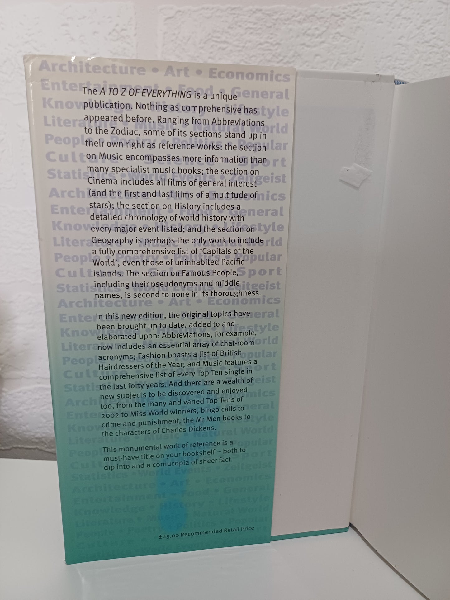 The Daily Telegraph A to Z of Almost Everything Hardback - Good Condition