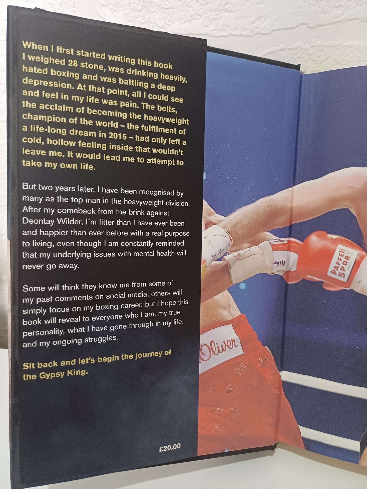 Behind the Mask My Autobiography Tyson Fury Hardback - Very Good Condition