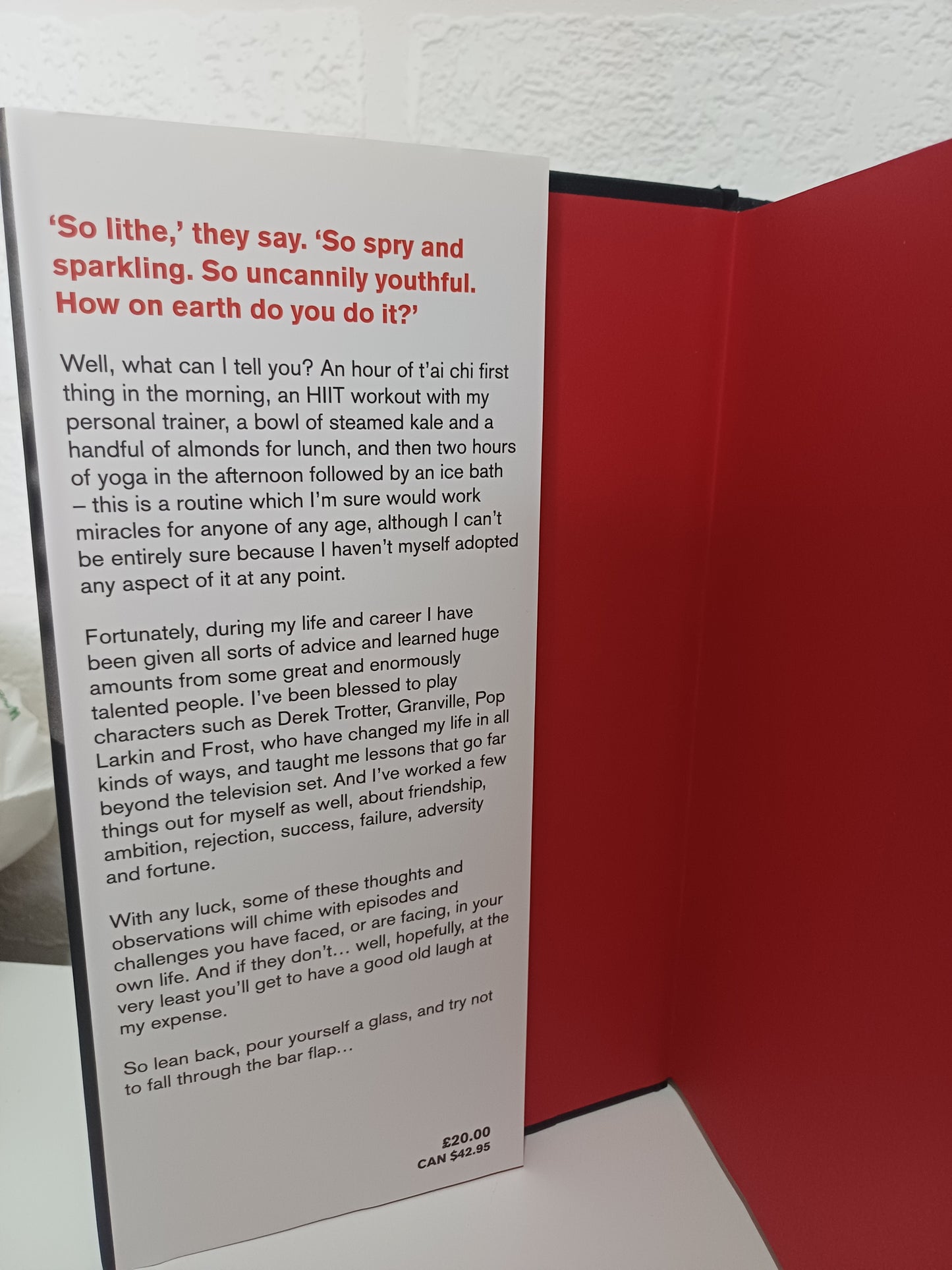 David Jason A Del of a Life Hardback - Good Condition (Damage to Back Cover)