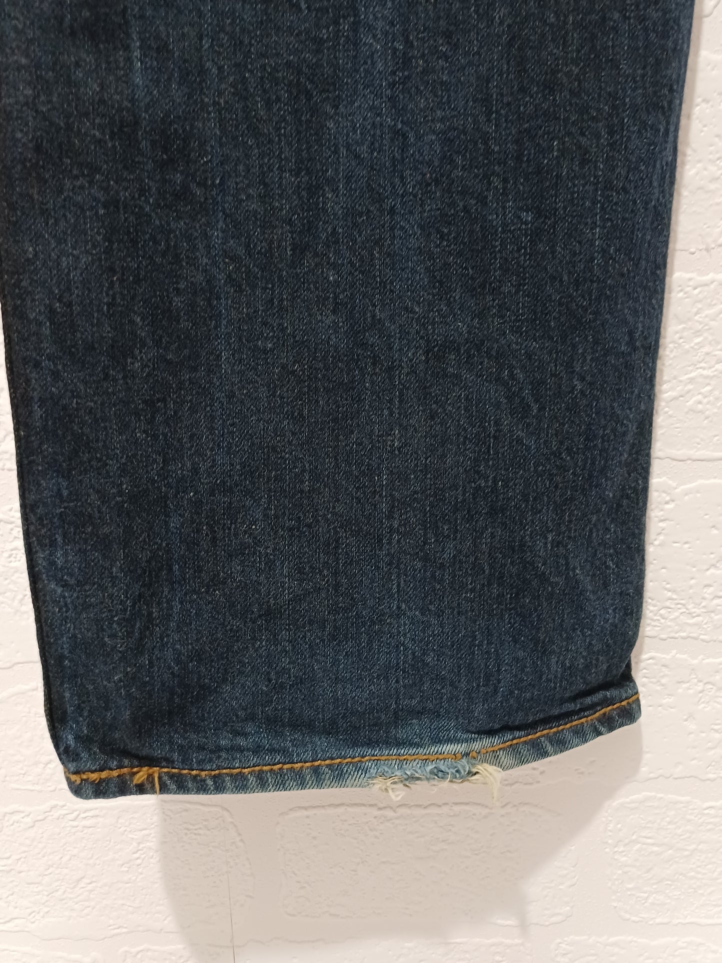 Levi's Navy Blue 501 Straight Leg Denim Jeans W38 L31 - Very Good Condition