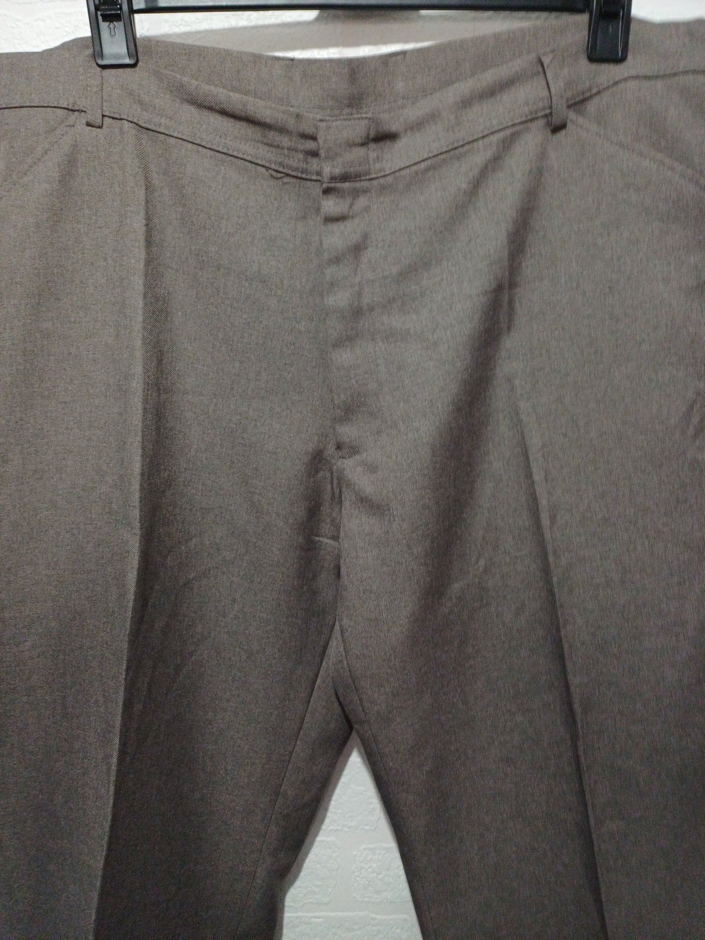 Men's Trousers Farah Grey-Brown Smart W43 L29 - Very Good Condition