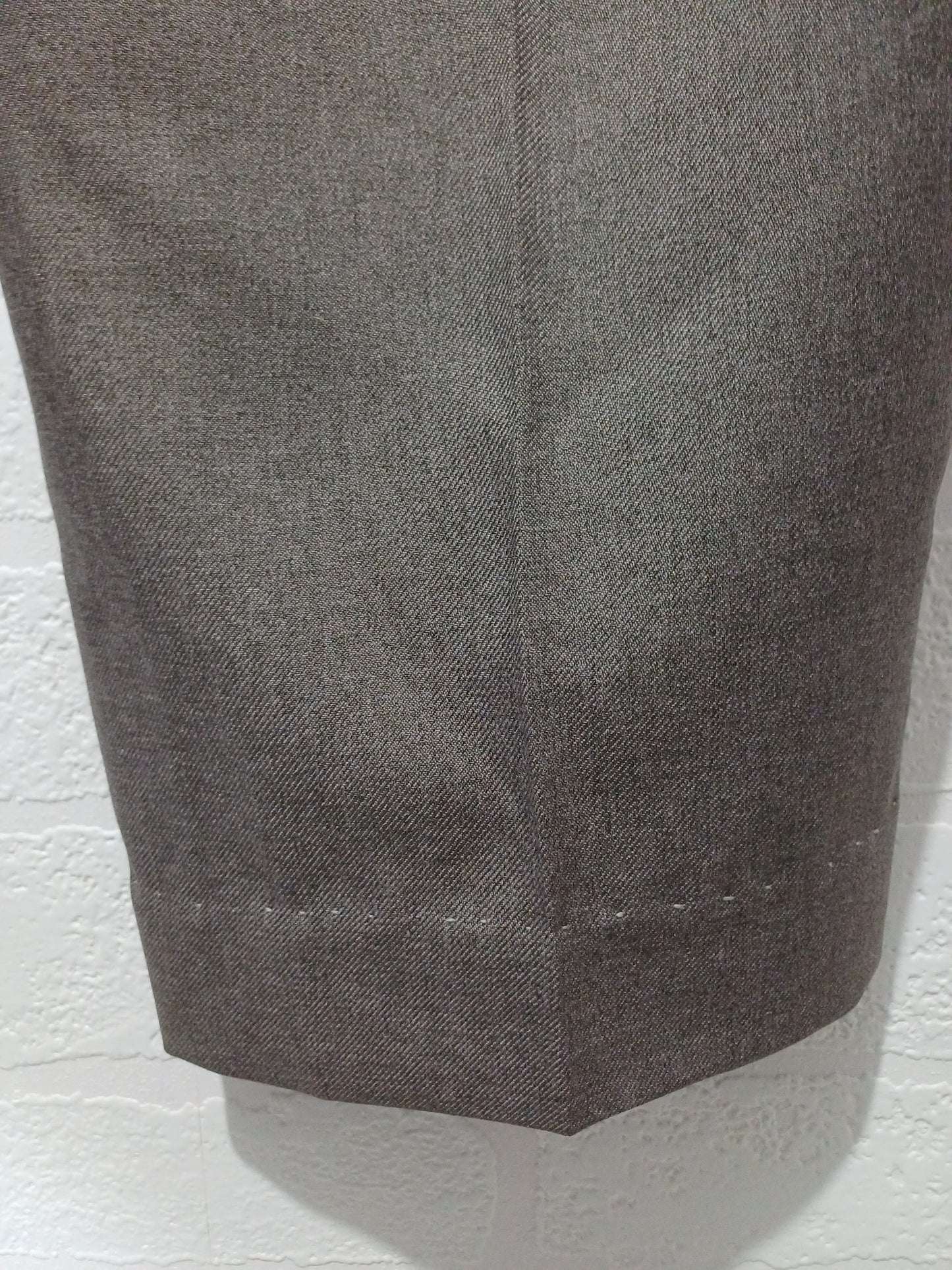 Men's Trousers Farah Grey-Brown Smart W43 L29 - Very Good Condition