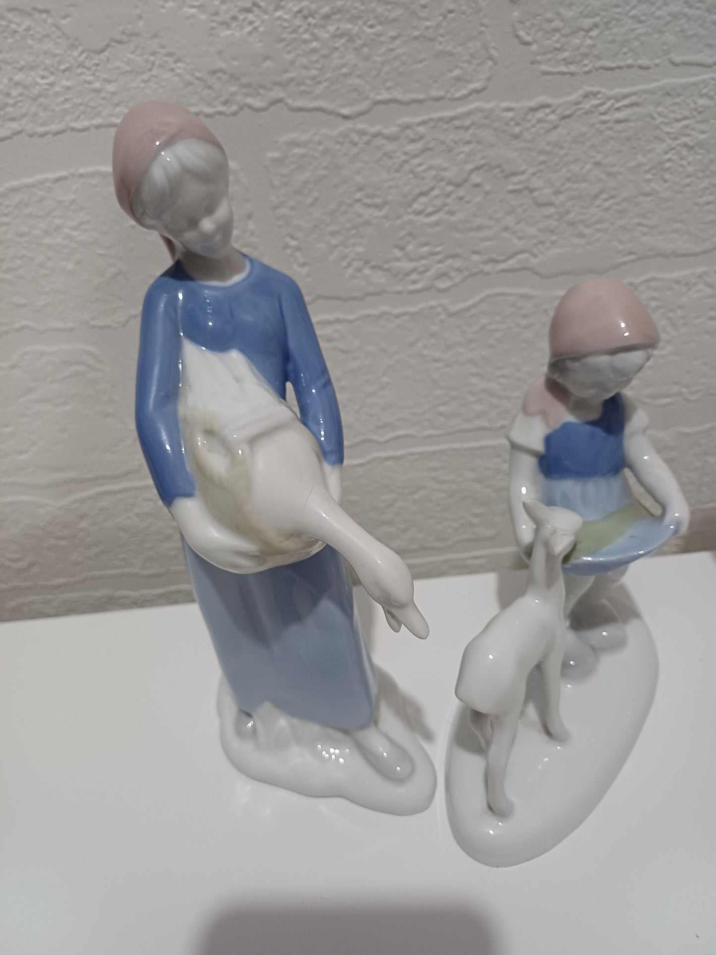 Vintage Gerold Porzellan Bavaria Figurines Set of 3 West Germany Porcelain Collectables