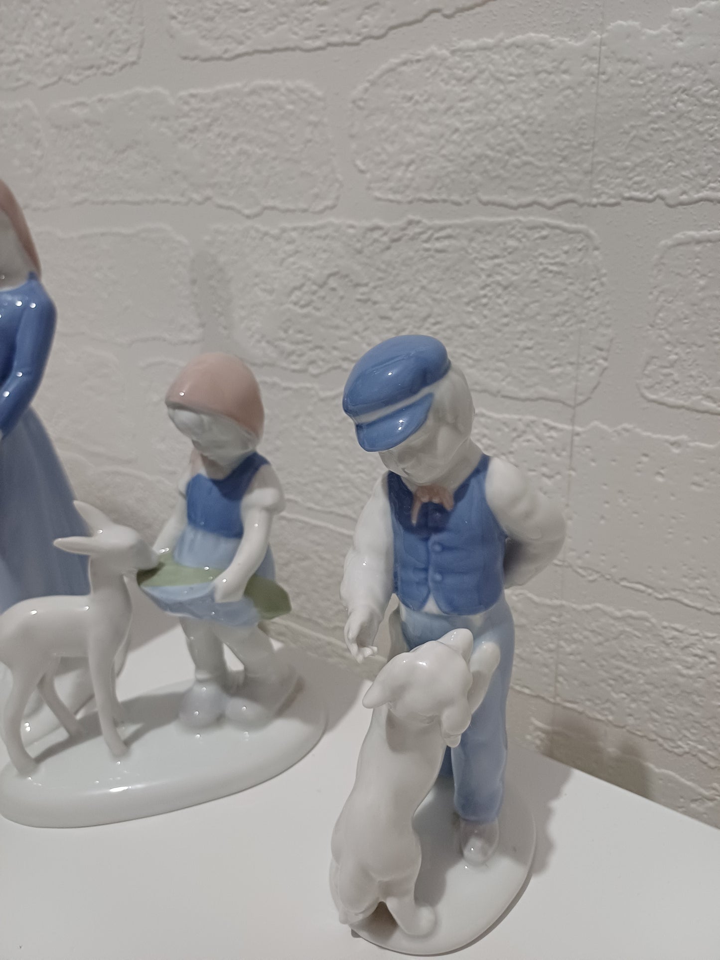 Vintage Gerold Porzellan Bavaria Figurines Set of 3 West Germany Porcelain Collectables