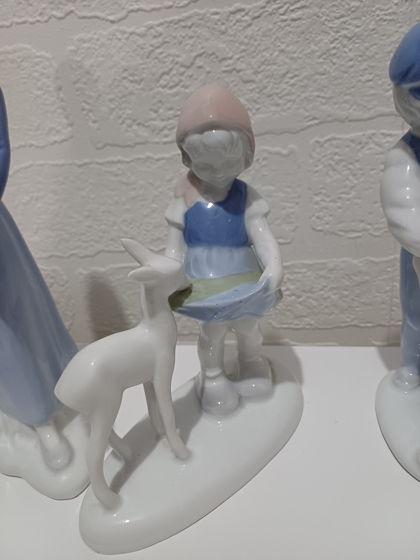 Vintage Gerold Porzellan Bavaria Figurines Set of 3 West Germany Porcelain Collectables