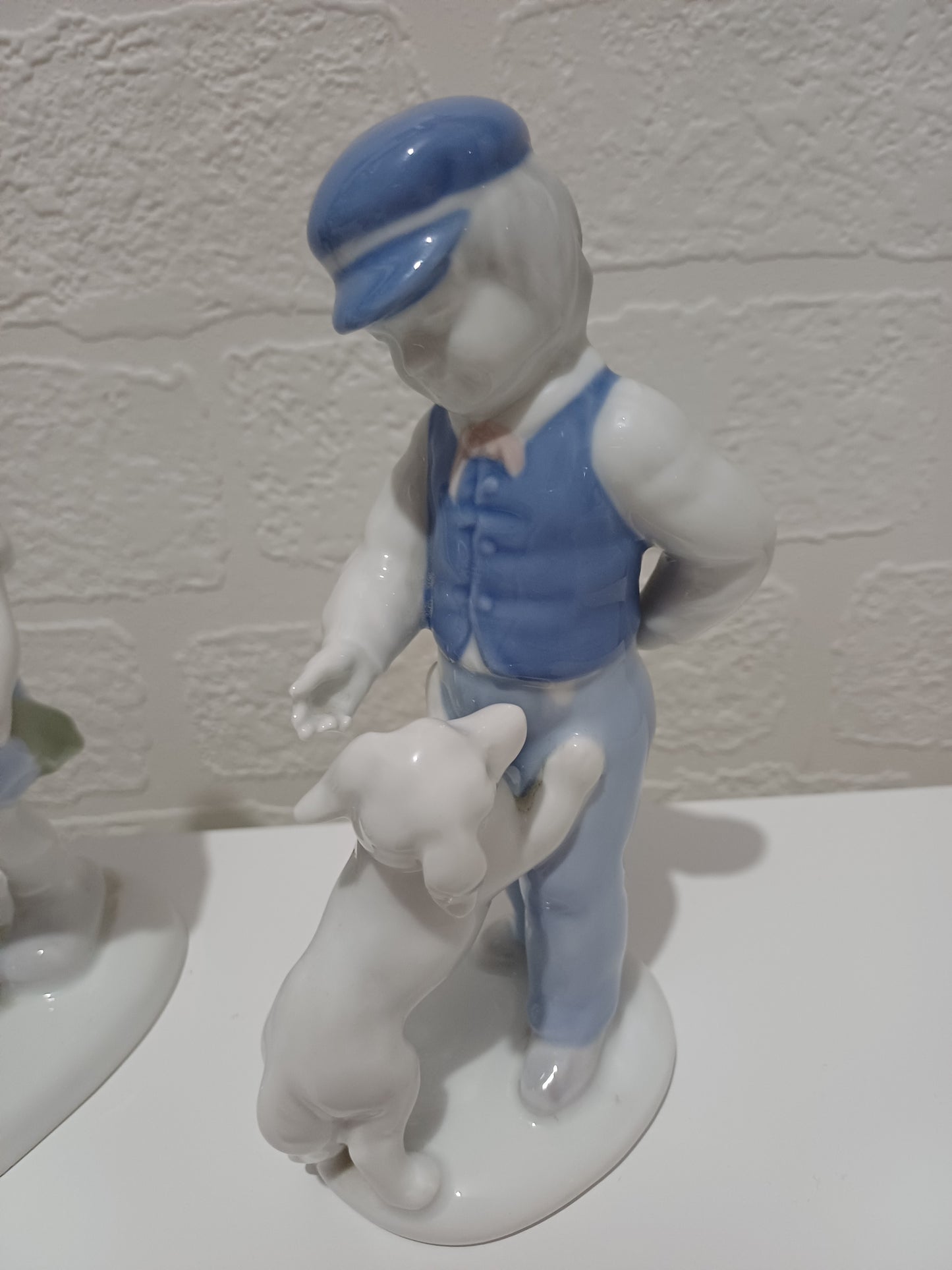 Vintage Gerold Porzellan Bavaria Figurines Set of 3 West Germany Porcelain Collectables