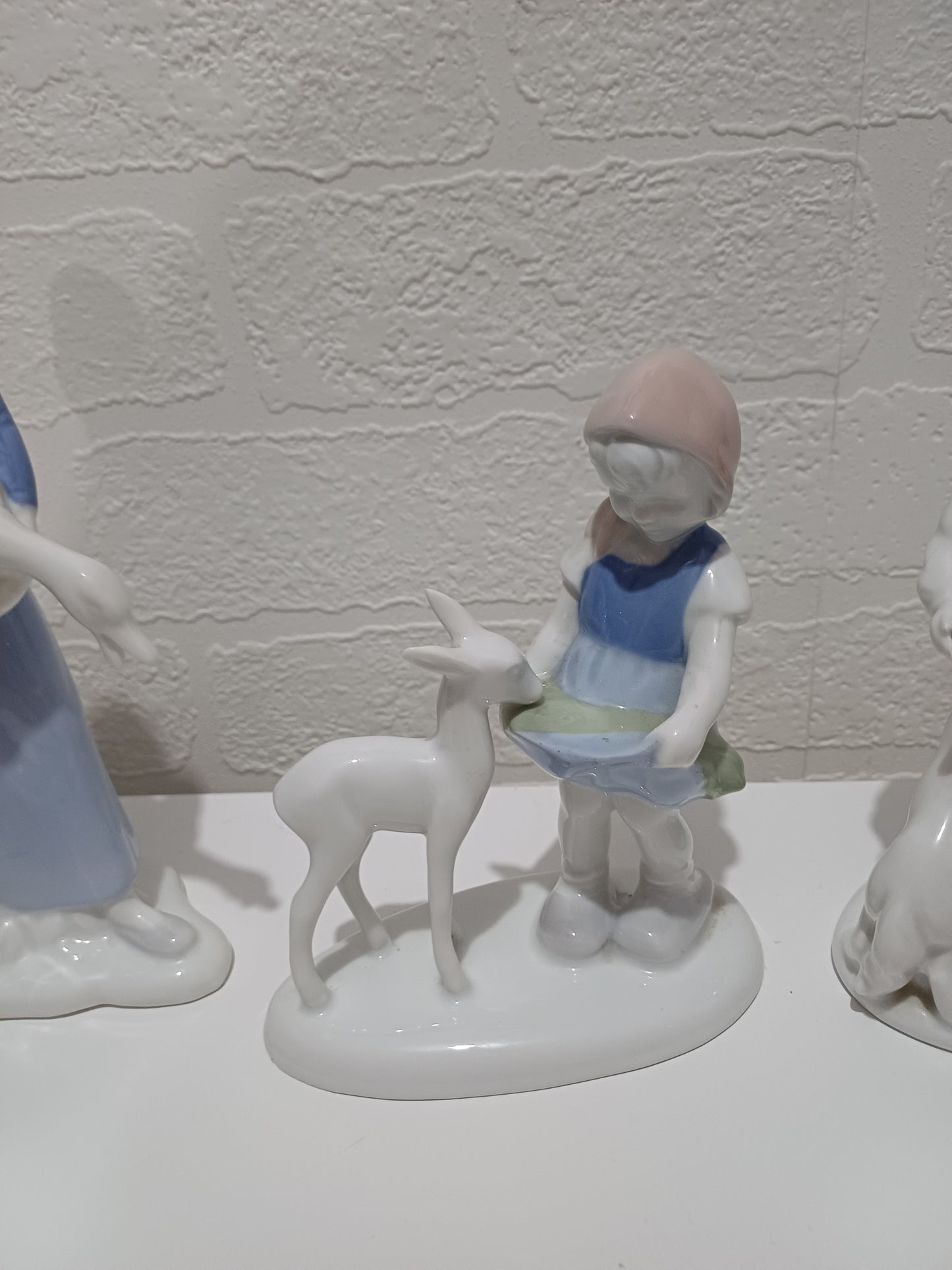 Vintage Gerold Porzellan Bavaria Figurines Set of 3 West Germany Porcelain Collectables