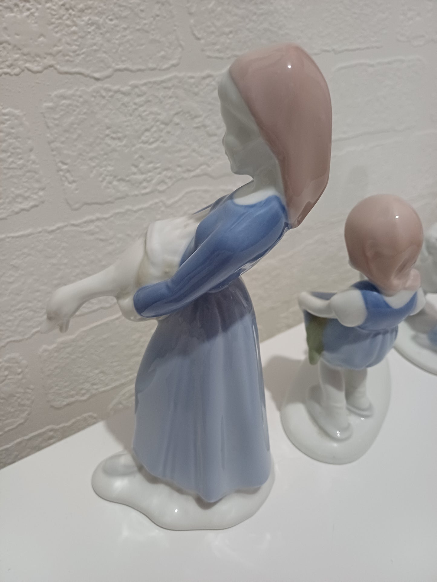 Vintage Gerold Porzellan Bavaria Figurines Set of 3 West Germany Porcelain Collectables