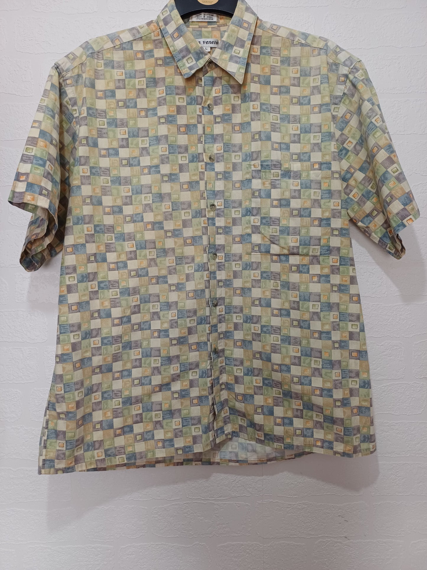 Via Veneto Multicolour Check Shirt Large 24" PTP - Very Good Condition