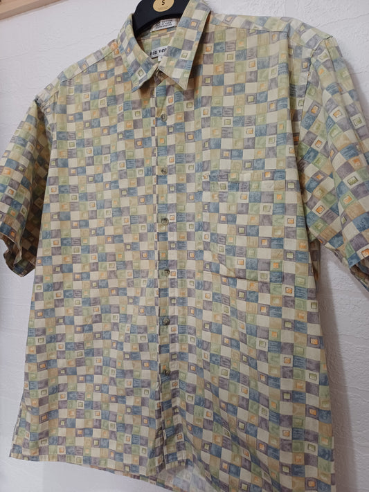 Via Veneto Multicolour Check Shirt Large 24" PTP - Very Good Condition