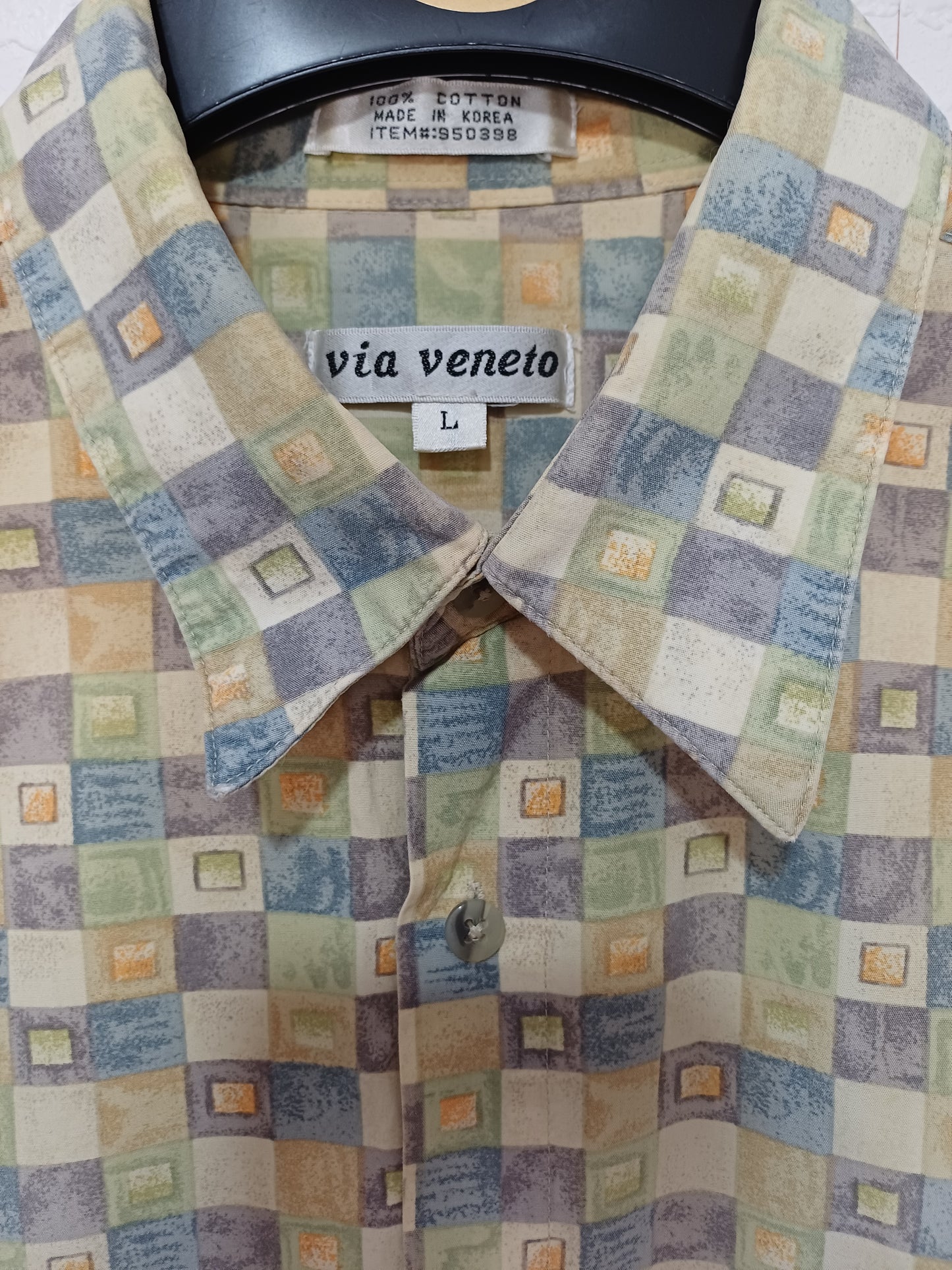 Via Veneto Multicolour Check Shirt Large 24" PTP - Very Good Condition