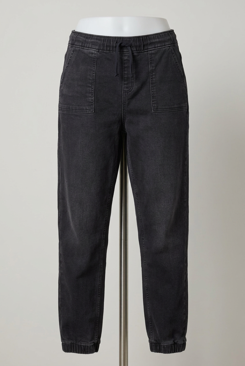 Girls' Trousers George Black Denim Utility Joggers Age 15–16 Very Good Condition