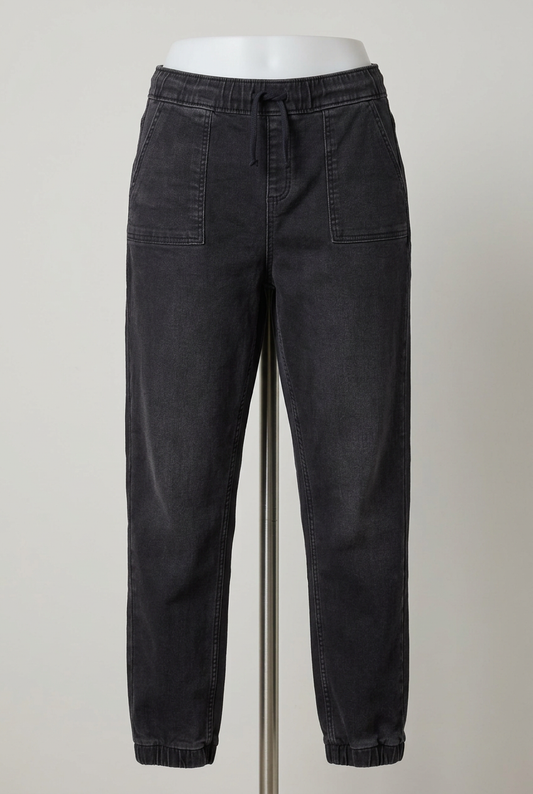 Girls' Trousers George Black Denim Utility Joggers Age 15–16 Very Good Condition