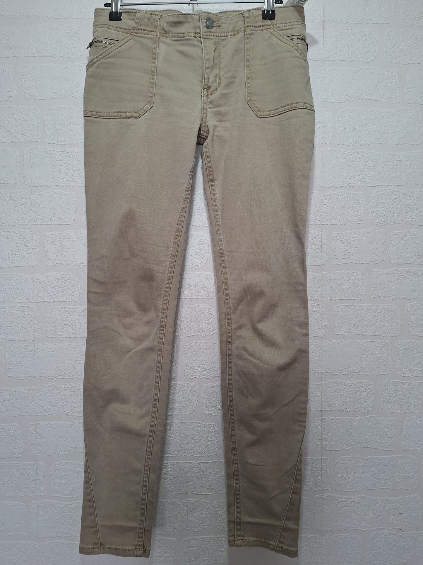 Hollister Beige Skinny Jeans W26 30W 29L - Very Good Condition
