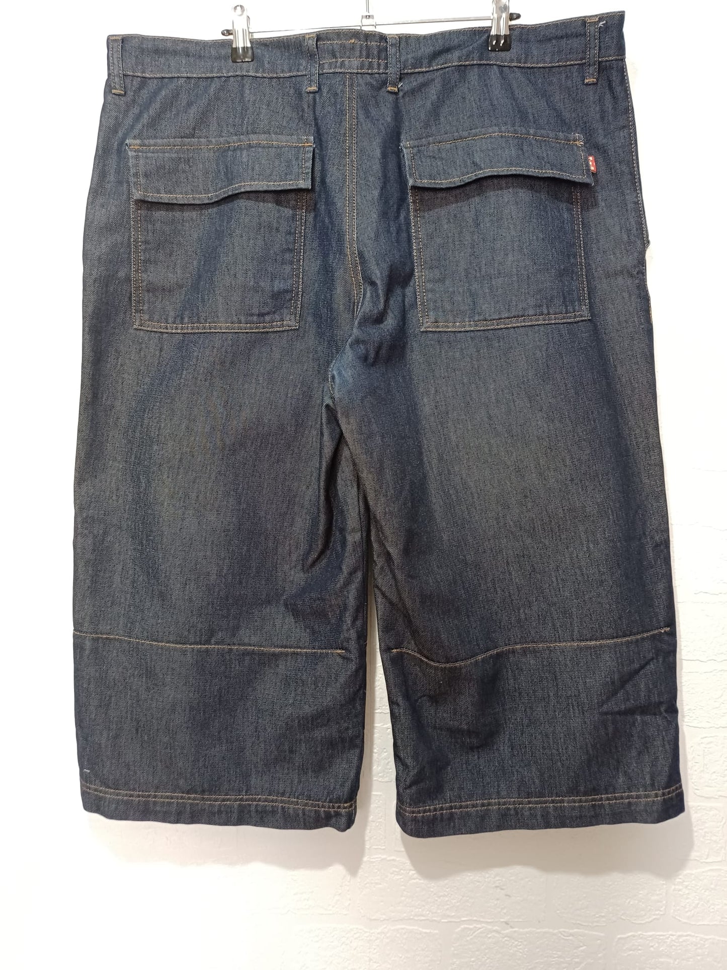 Men's Long Shorts H.I.S Fashion Blue Denim 40W/32L Approx. 20" Inside Leg - Very Good Condition