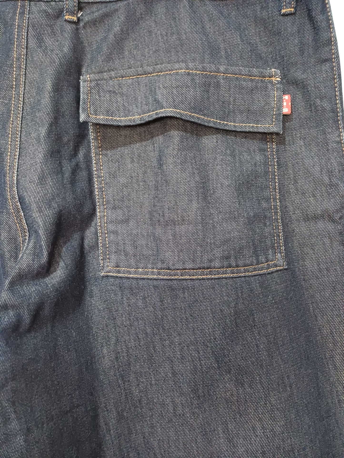 Men's Long Shorts H.I.S Fashion Blue Denim 40W/32L Approx. 20" Inside Leg - Very Good Condition