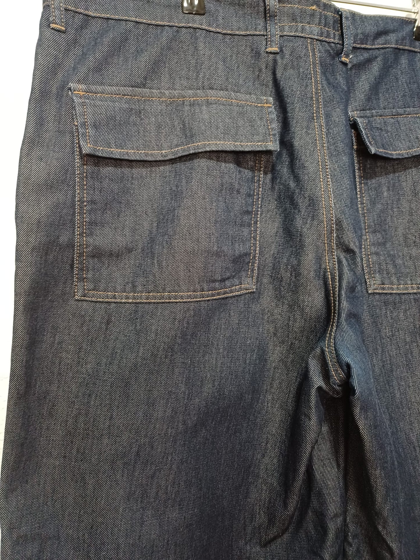 Men's Long Shorts H.I.S Fashion Blue Denim 40W/32L Approx. 20" Inside Leg - Very Good Condition
