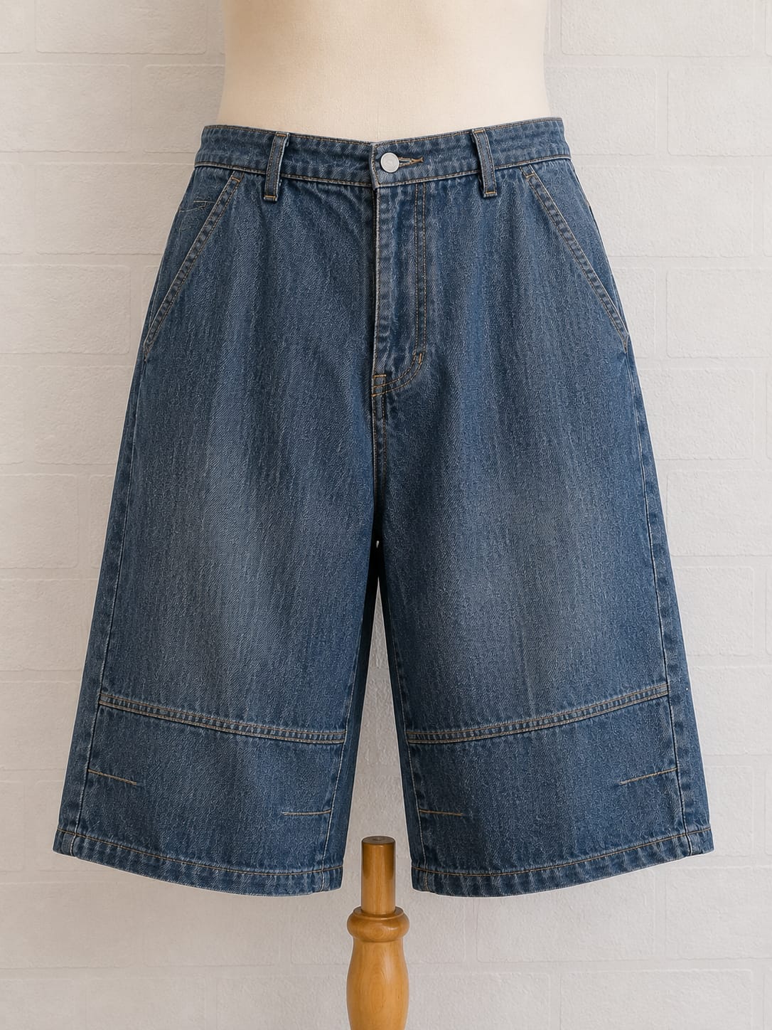 Men's Long Shorts H.I.S Fashion Blue Denim 40W/32L Approx. 20" Inside Leg - Very Good Condition