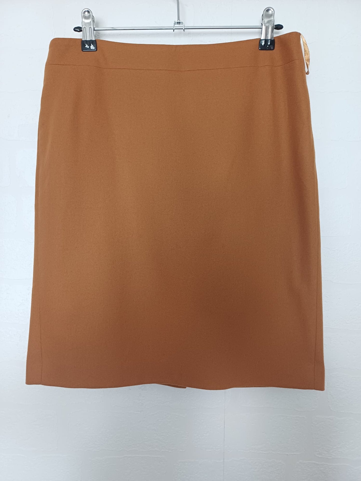 Women's Skirt French Connection Camel Brown Tailored Size 8 Approx. 29" Waist - Very Good Condition