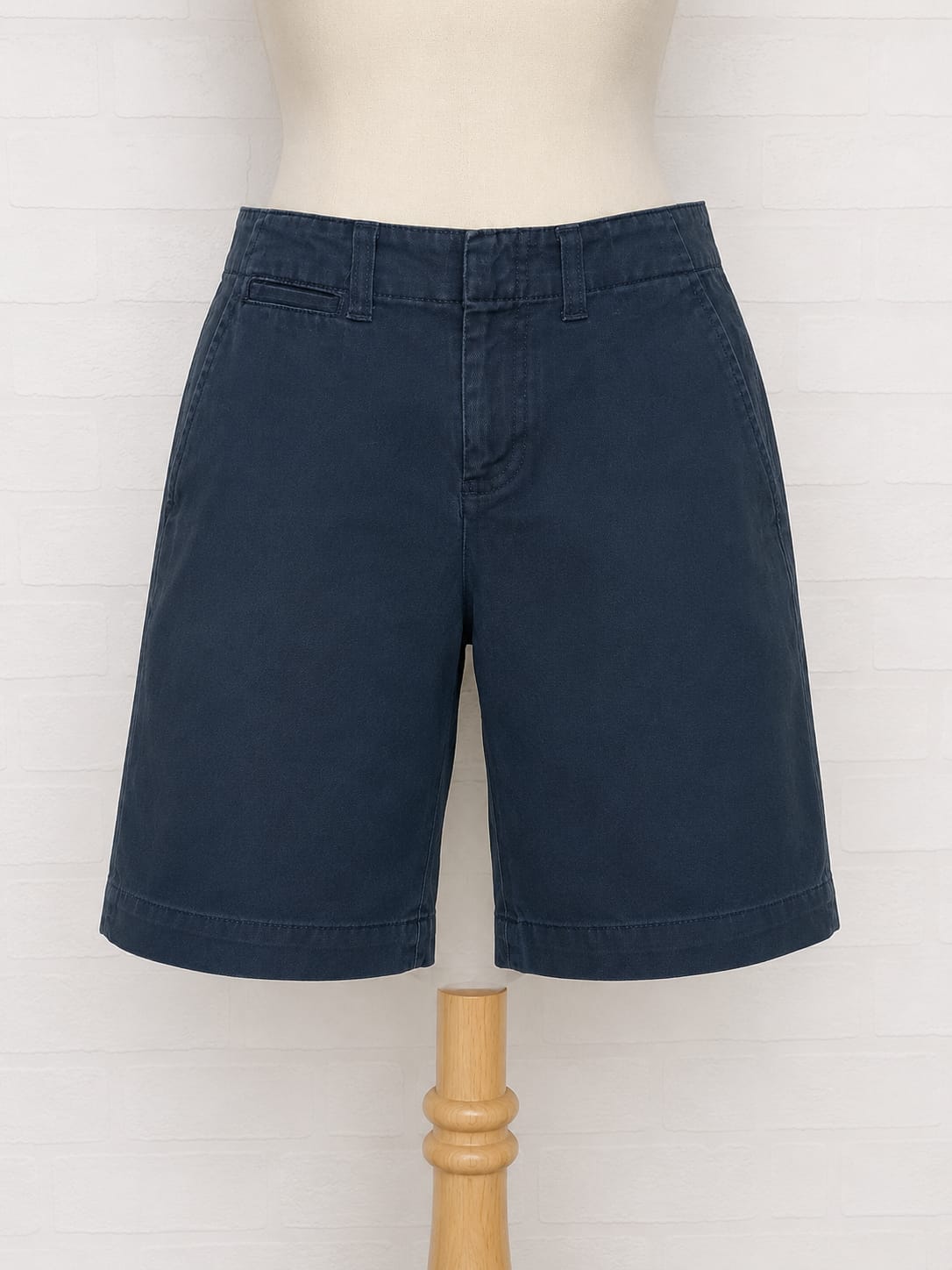 Women's Chino Shorts Polo Ralph Lauren Navy Blue Size 8 Approx. 26" Waist - Very Good Condition