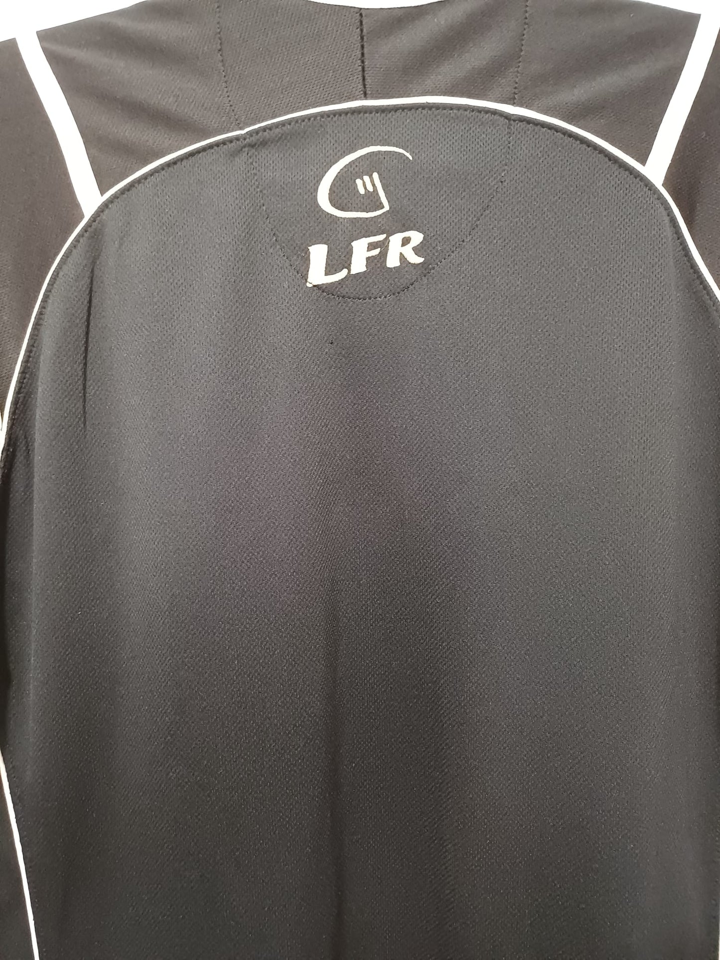 Men's Rugby Shirt Live For Rugby LFR Ireland Black Short Sleeve Large Approx. 23" PTP - Very Good Condition