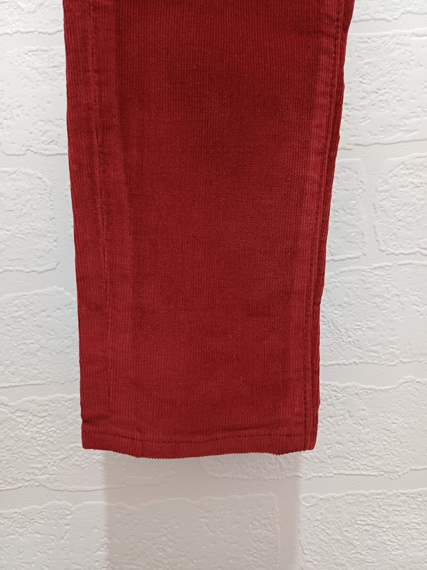 Women's Cord Trousers Levi's 721 Burgundy Red W27 L27 - Very Good Condition